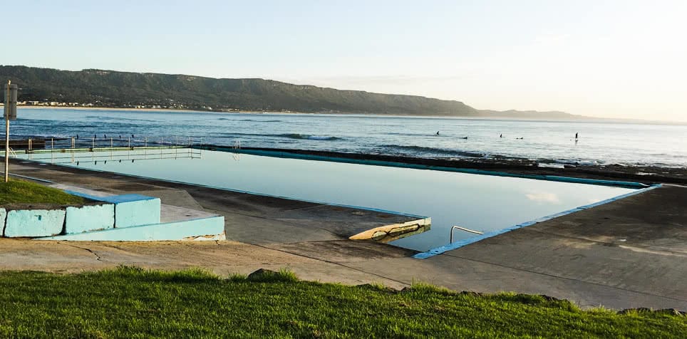 Swim In One Of These Illawarra Ocean Pools This Summer, Amy Fairall, photo courtesy of Wollongong City Council, Bellambi, pool, ocean, escarpment, beach