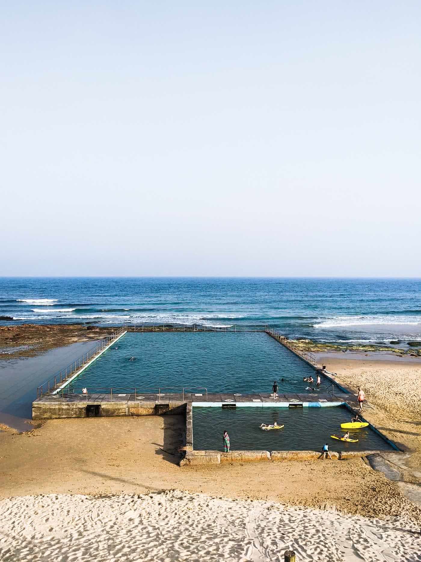 Swim In One Of These Illawarra Ocean Pools This Summer, Amy Fairall, Bulli, ocean, pool, sand, beach, swimmers, rocks