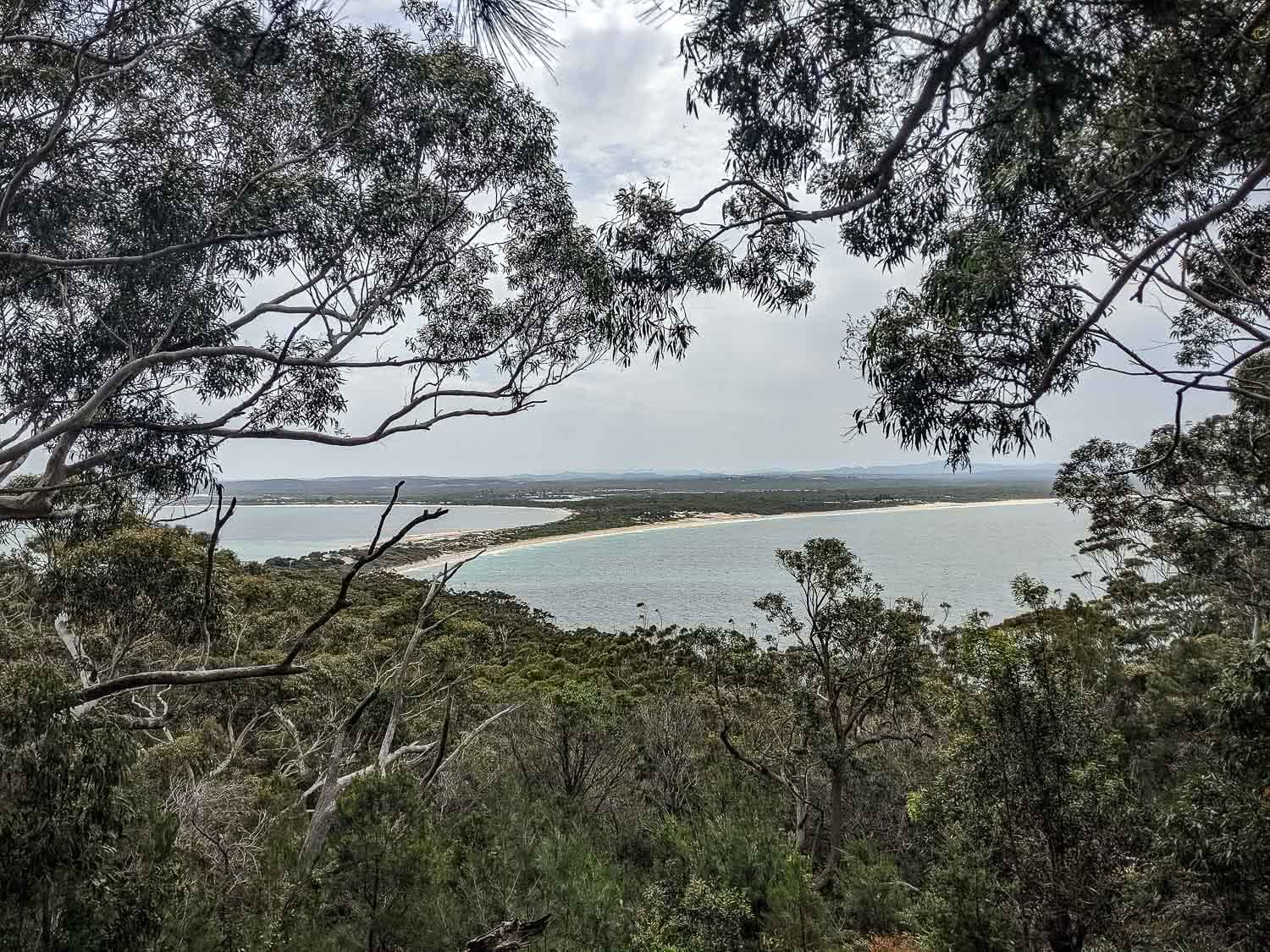 Hike up Mount Yacaaba for Stunning Ocean Views, photo by Joelle Barallon, seven mile beach, hawks nest, tea gardens, nsw