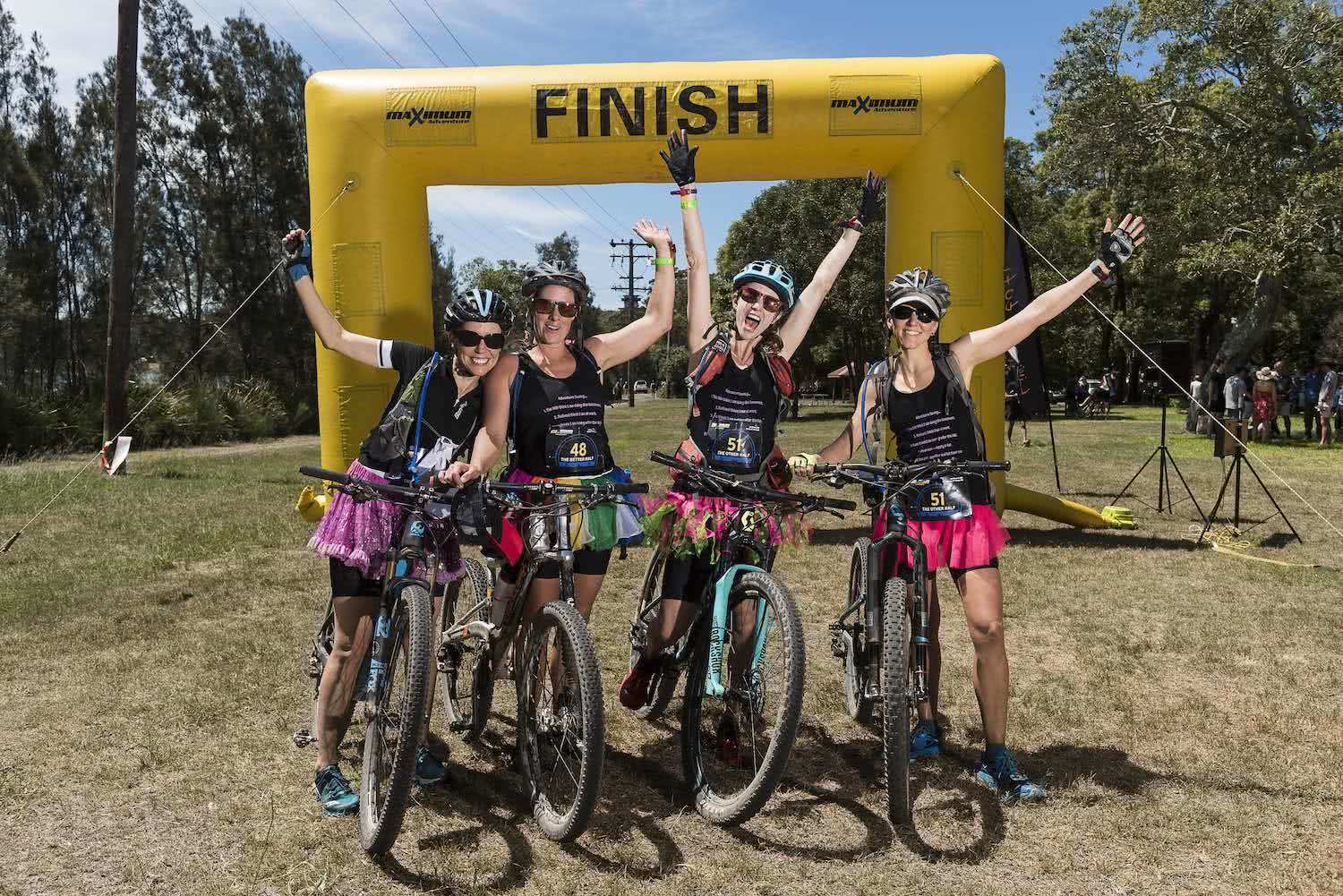 lake macquarie adventure race, 2019, maximum adventure, photo by outer image collective, mountain biking, girls