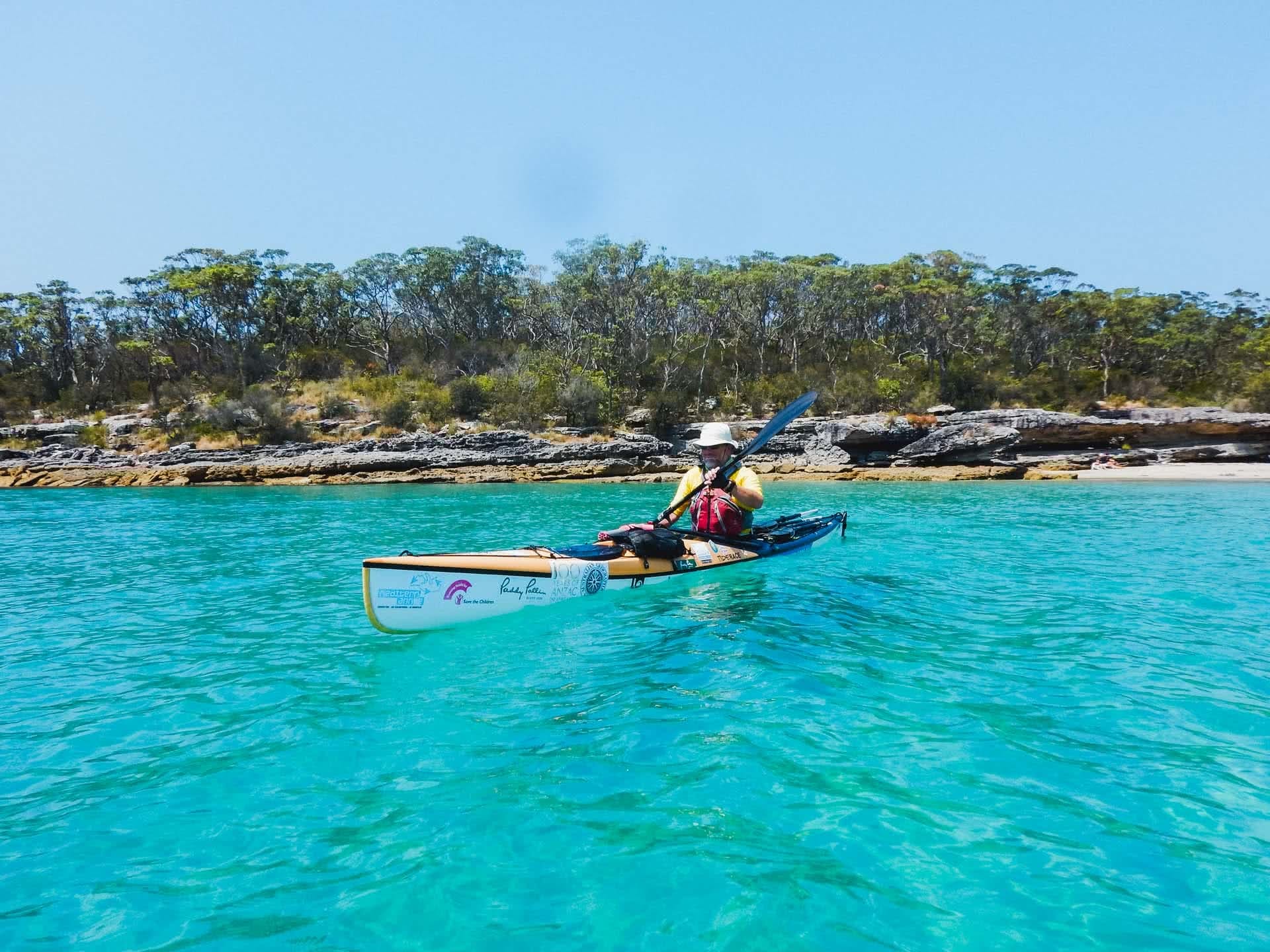 Photo by Huw Kingston, beecroft peninsula, point perpindicular, sea kayaking, jervis bay, nsw