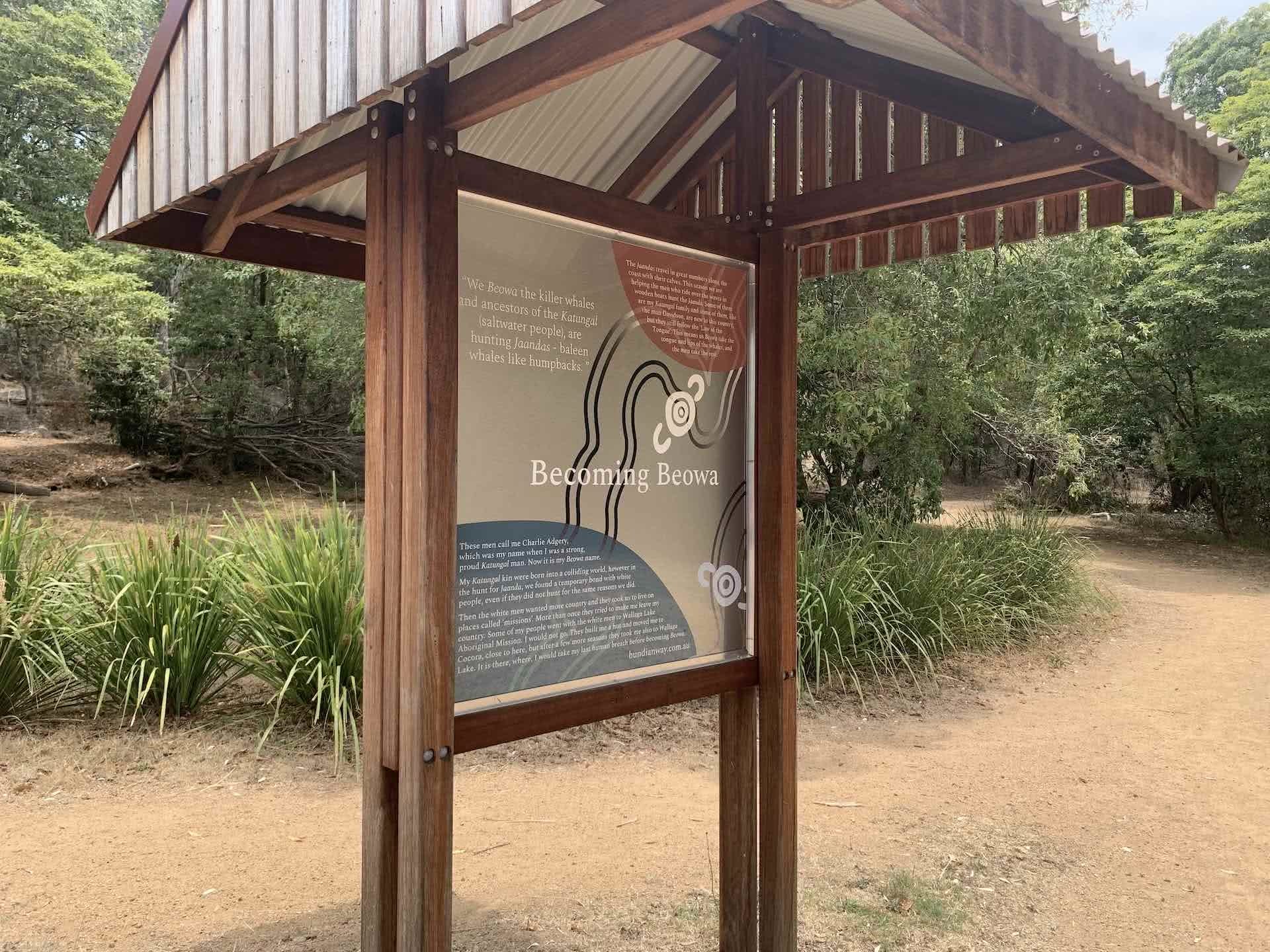 Bundian Way Story Trail, signage, eden, sapphire coast tourism