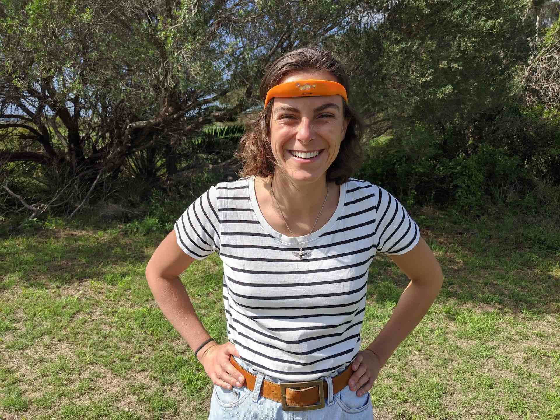 Knog Bandicoot Head Torch – Gear Review, Amy Fairall, smile, head torch