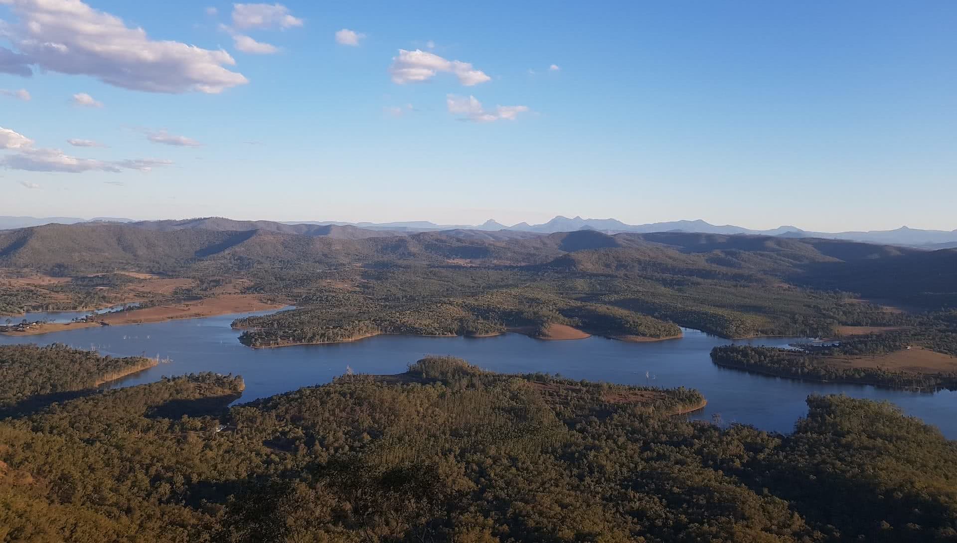 Mt Joyce is Brisbane's Most Underrated Campground, Saphira Schroers, Wyaralong Dam, view, lake, Overnight hikes near Brisbane