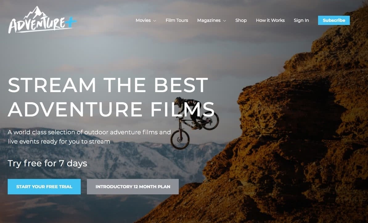 Adventure+, Adventure Entertainment, Streaming service, screenshot
