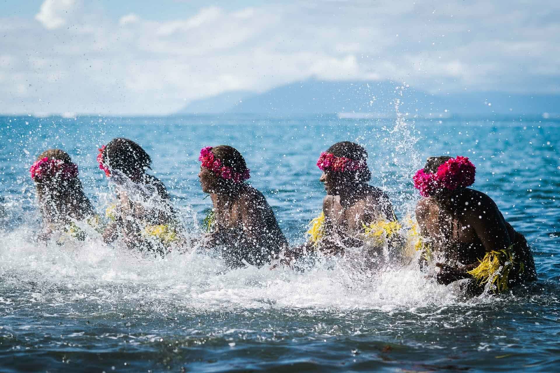 65 Gaua Ladies Water Dance, Have a Cultural Escape to Vanuatu’s Outer Islands, ain raadik and ben savage, vanuatu