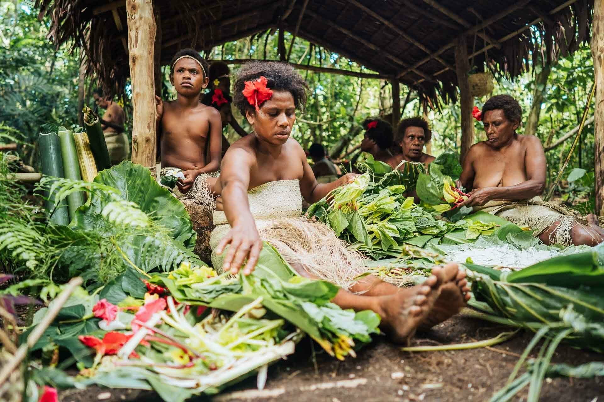 110 Maewo Hanare kastom village Food making,Have a Cultural Escape to Vanuatu’s Outer Islands, ain raadik and ben savage, vanuatu