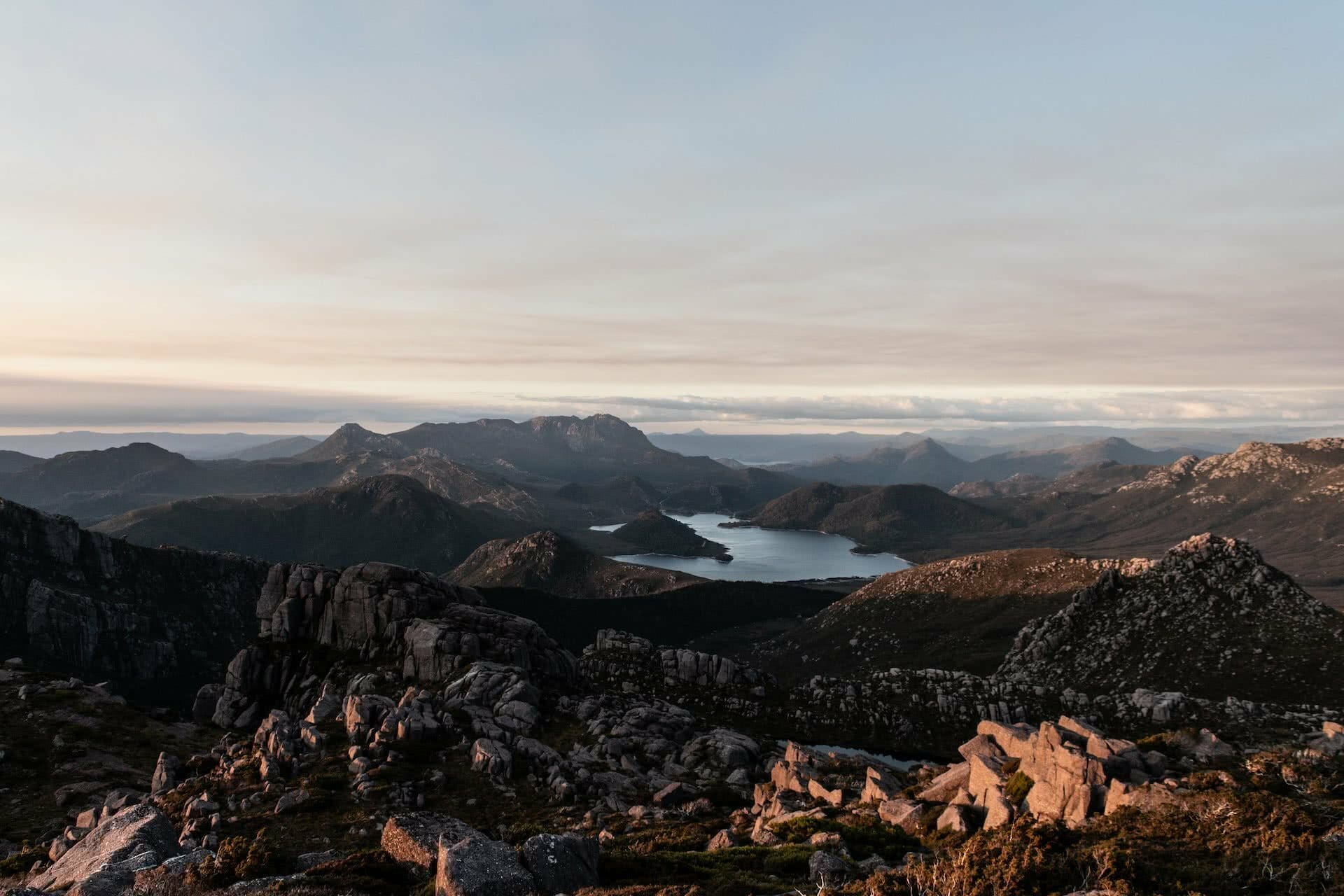 Lake Huntley, Off-track Navigation in the Tyndall Range // Tasmania's Wild West, christine zelezny, mountains, tasmania,