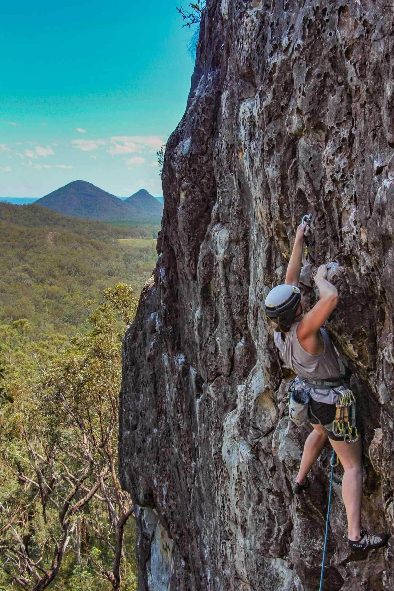 How to Spend a Weekend Rock Climbing in the Glasshouse Mountains, photo by Ayla Rowe, rock climbing, south east queensland