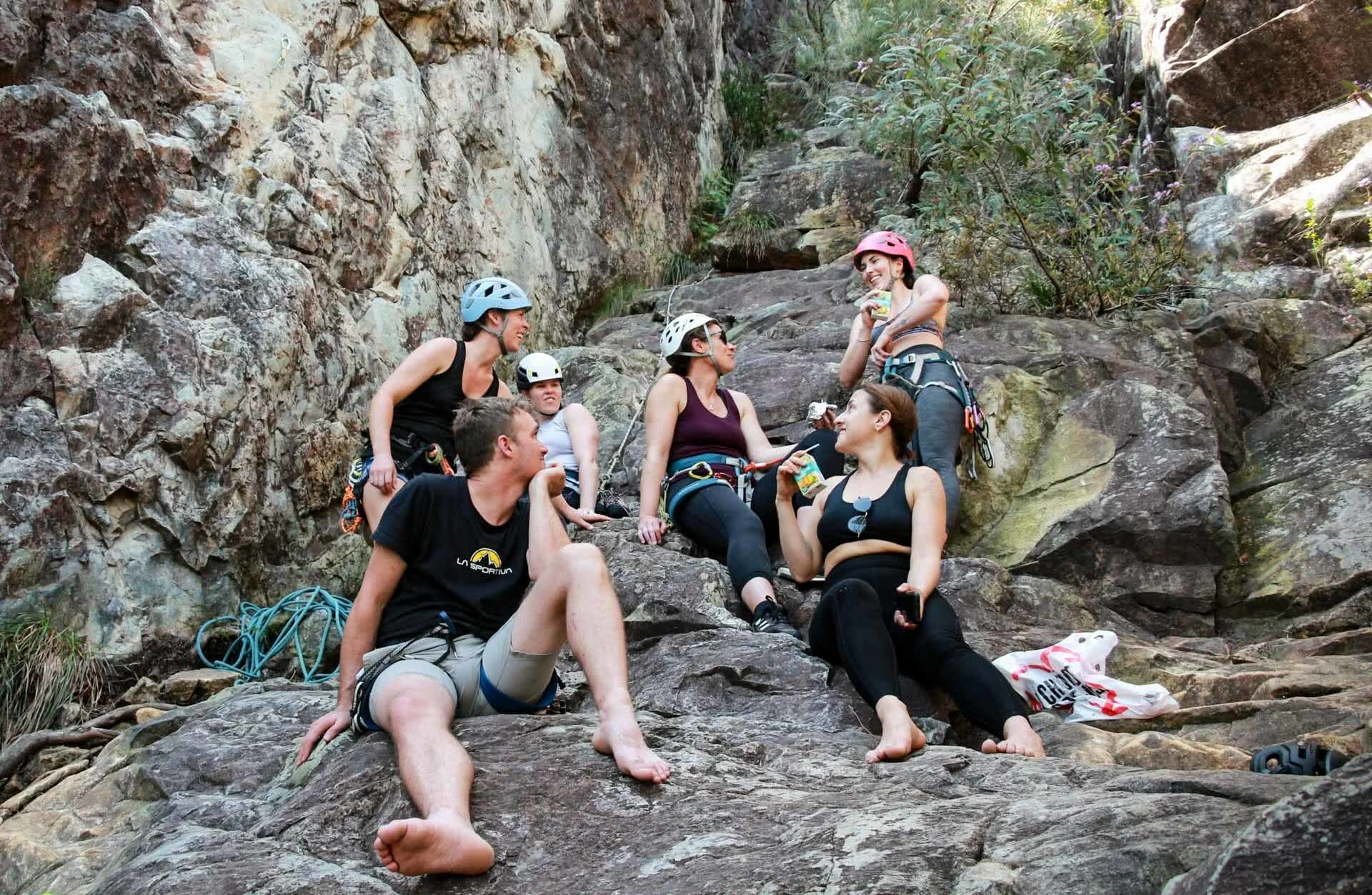 How to Spend a Weekend Rock Climbing in the Glasshouse Mountains, photo by Ayla Rowe, rock climbing, south east queensland, friends, mates, crag