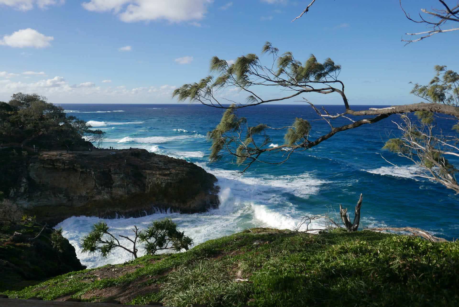 North Stradbroke Island is the Ultimate Brisbane Bikepacking Trip, Myrthe Braam, Gorge Walk, North Gorge, ocean, headland, waves