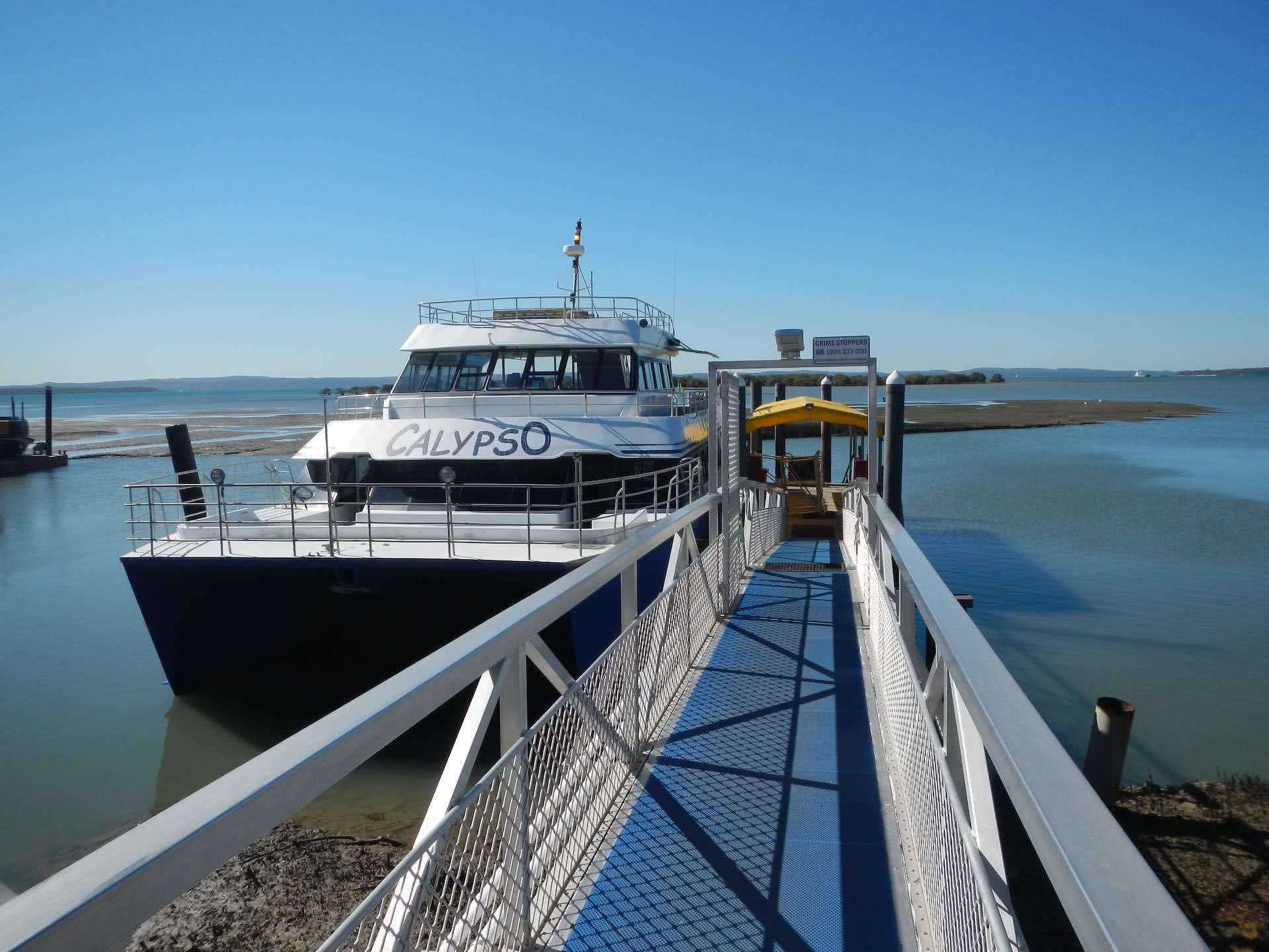 North Stradbroke Island is the Ultimate Brisbane Bikepacking Trip, Myrthe Braam, ferry, Dunwich, ocean, boat