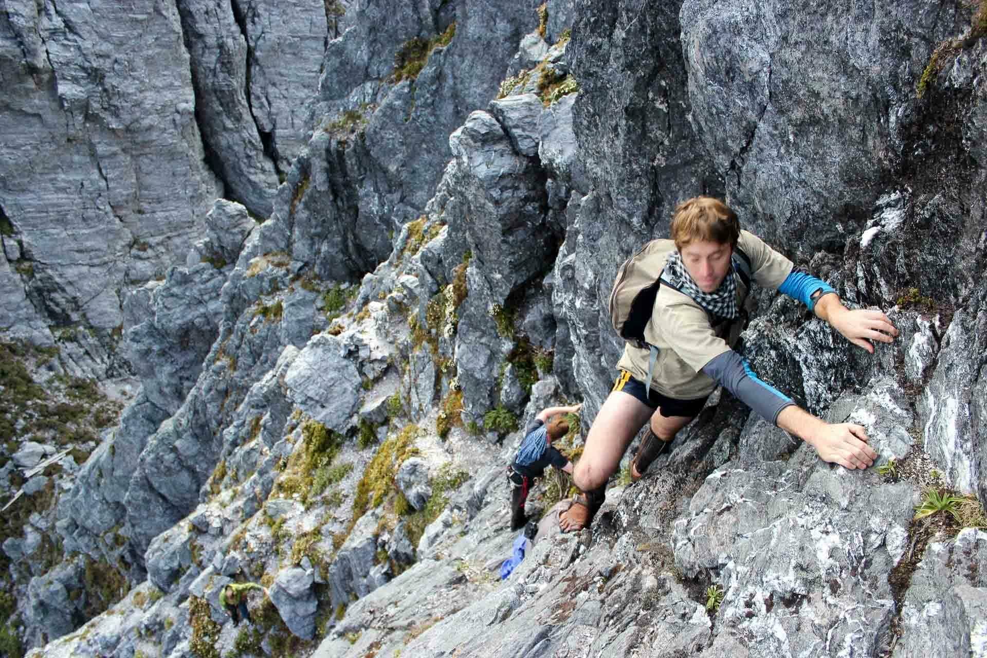 Eastern Arthurs, nick stacey, best multi day hikes in tasmania, rock scramble, toe shoes