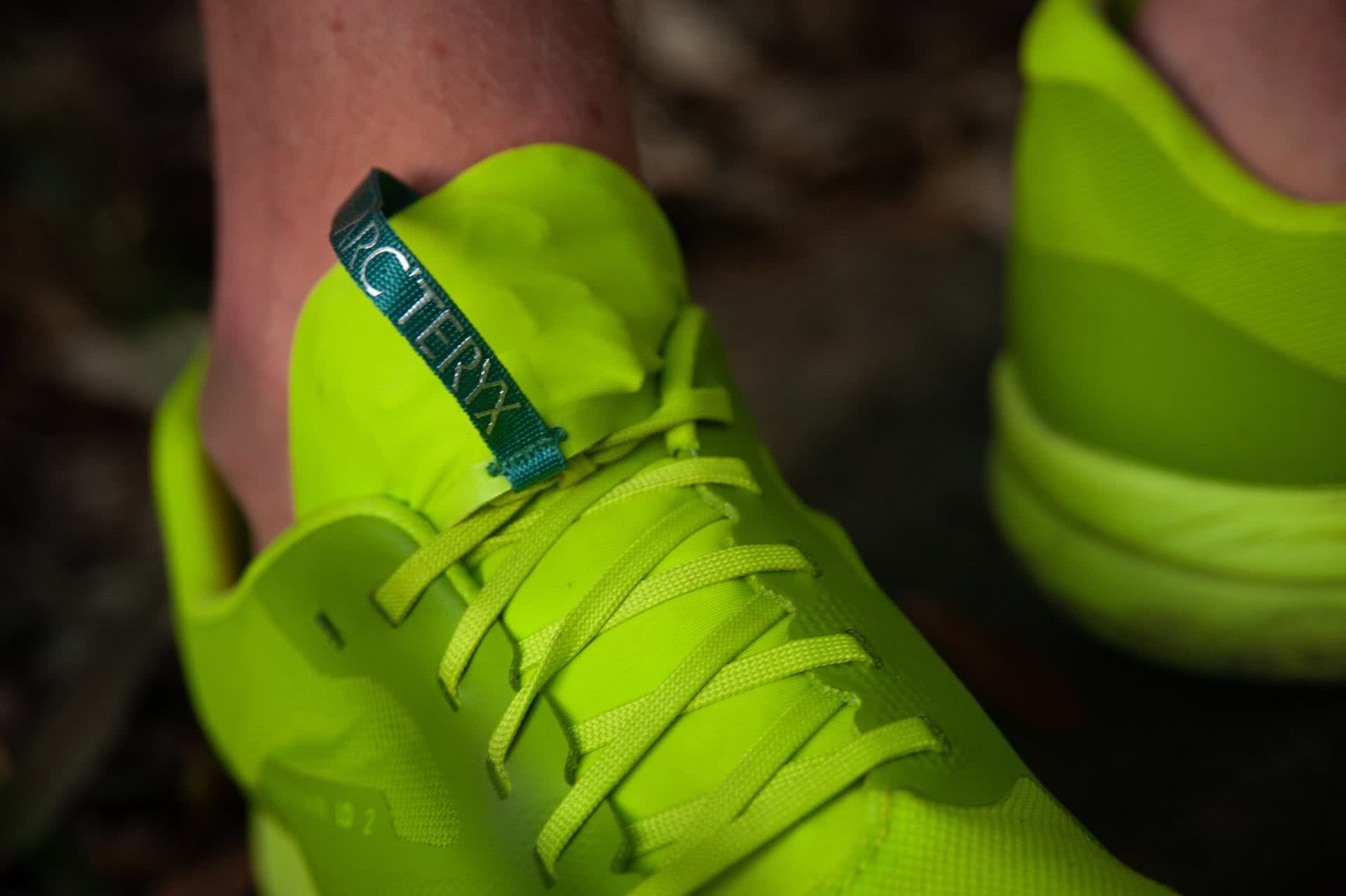 Arc’teryx Norvan LD 2 Trail Running Shoe // Gear Review, photo by Evan Andrews, trail runners, green, LIME GREEN,