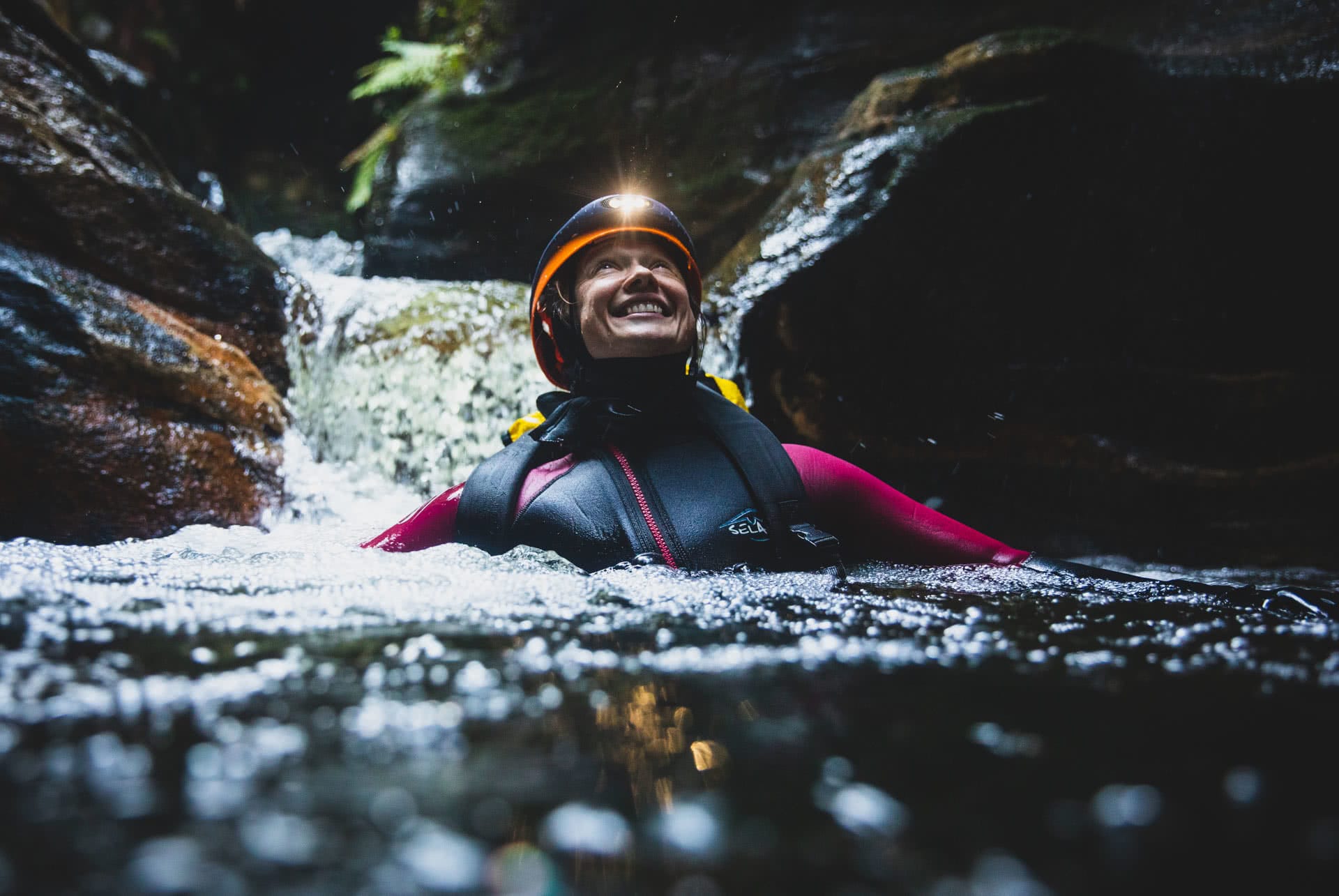 5 Adventures To Make Life Unboring, knog, photo by guy williment, empress canyon, blue mountains, nsw, bilby headlamp, floating