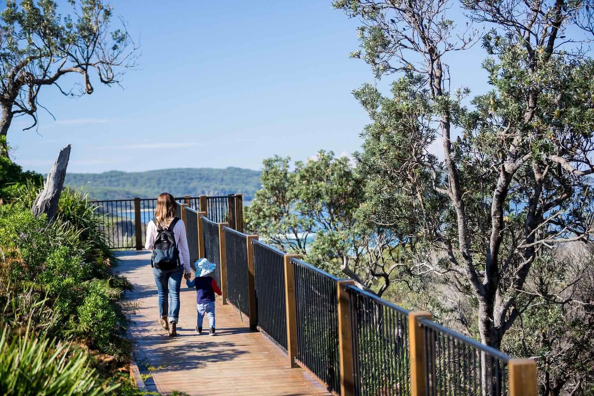 Booderee National Park is Worth a Winter Visit, Jon Harris, Jervis Bay, cave beach lookout, family, boardwalk, hike