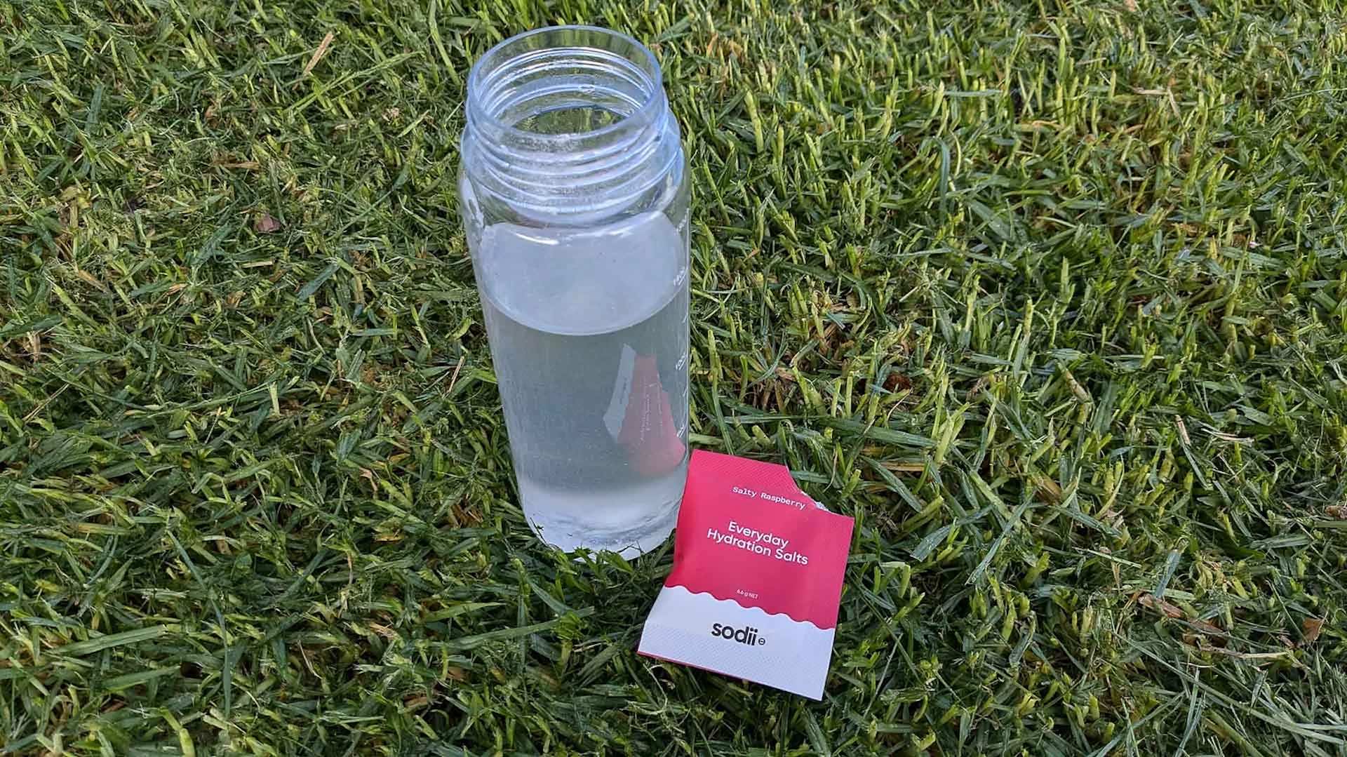 Sodii Electrolyte, photo by @thehikersnutritionist, water bottle