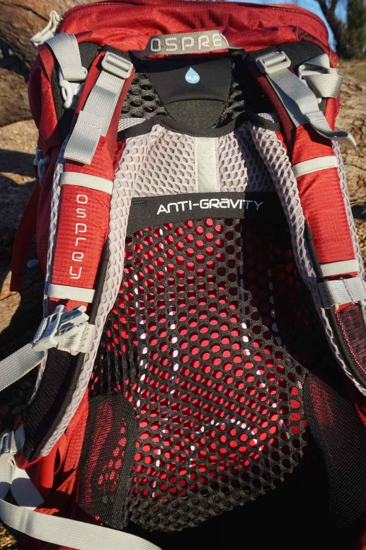 Osprey Aura AG 65 // Gear Review, Amy Fairall, hiking pack, anti-gravity mesh