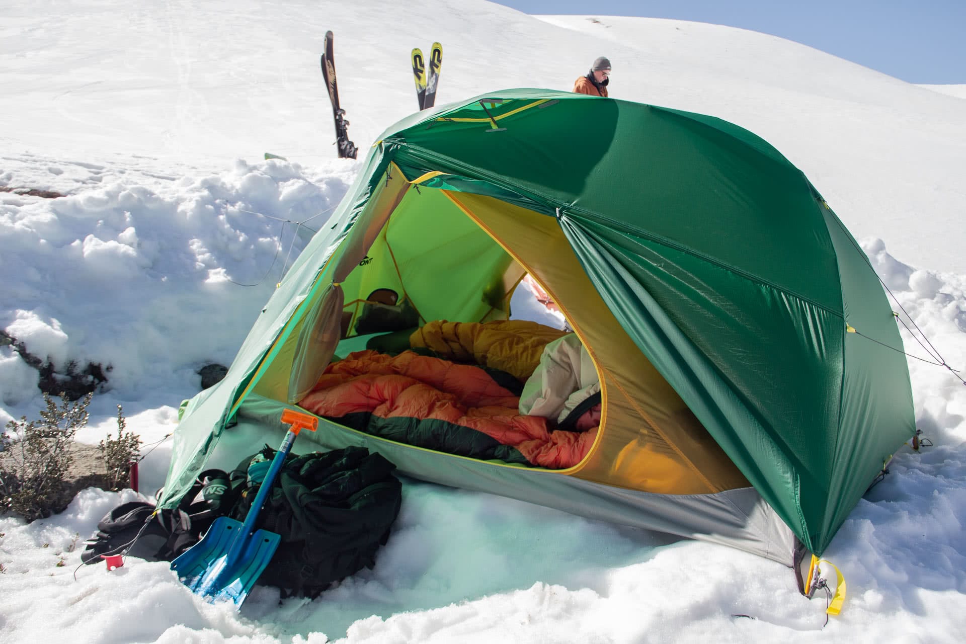 Mont Dragonfly 4 Season Tent // Gear Review, photo tim ashelford, albina pass, kosciuszko, main range, nsw, interior