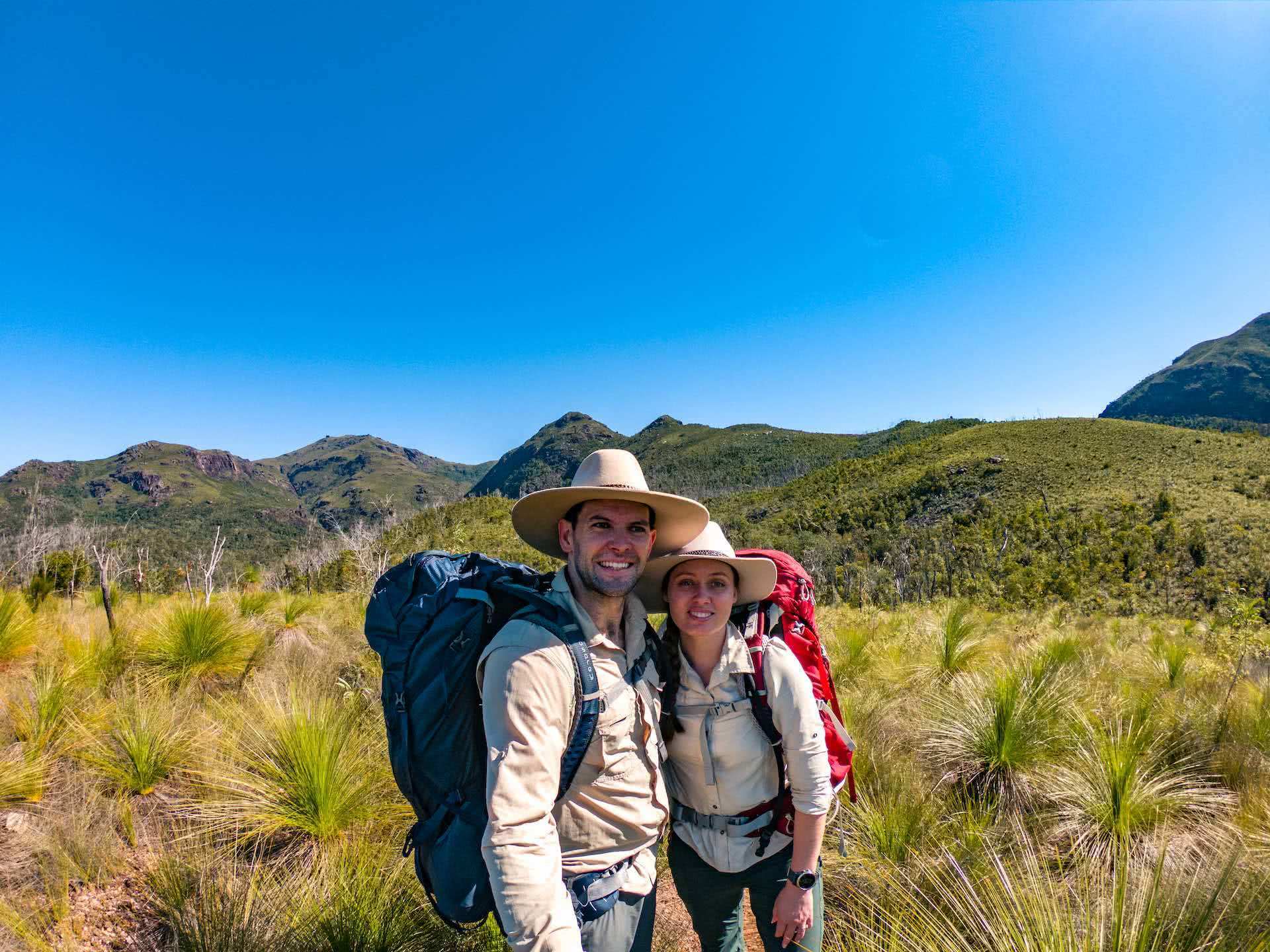 The Thorsborne Trails Offers 4 Days of Tropical Island Trekking, Andrew Boyle, Hinchinbrook Island, people, happy, smile, couple, hike
