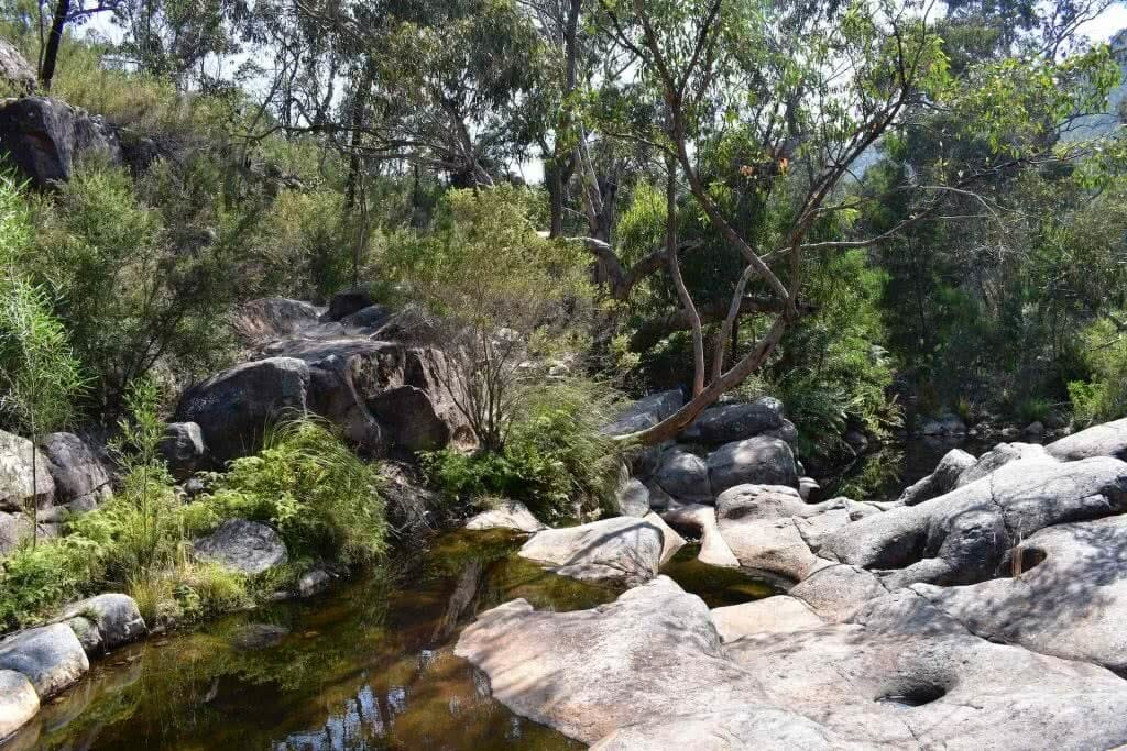 Hiking Ancient Gariwerd – Stage One of the Grampians Peaks Trail, Emily Barlow, Venus Baths, creek, bush, river