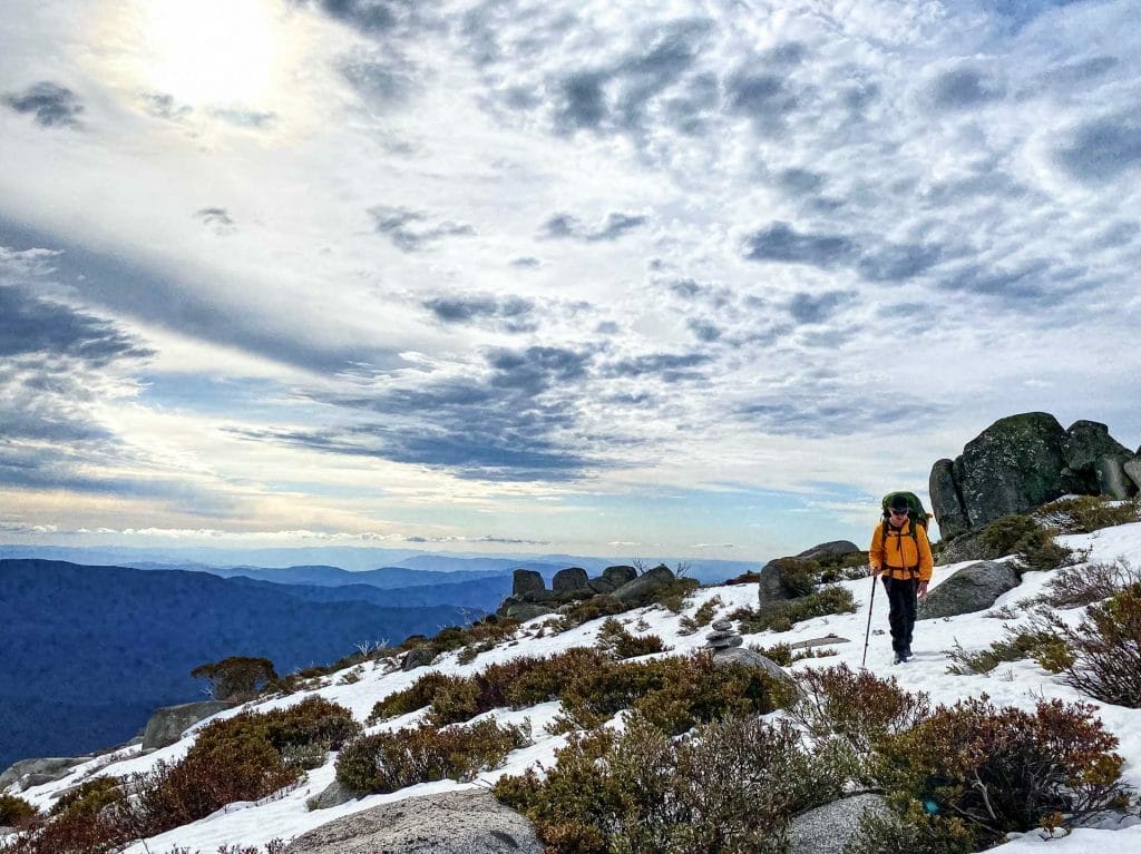 Hannels Spur – Climbing the Steep Western Face of Mt Kosciuszko, Richie Robinson, hannels spur, kosciuszko national park, nsw, snowshoe