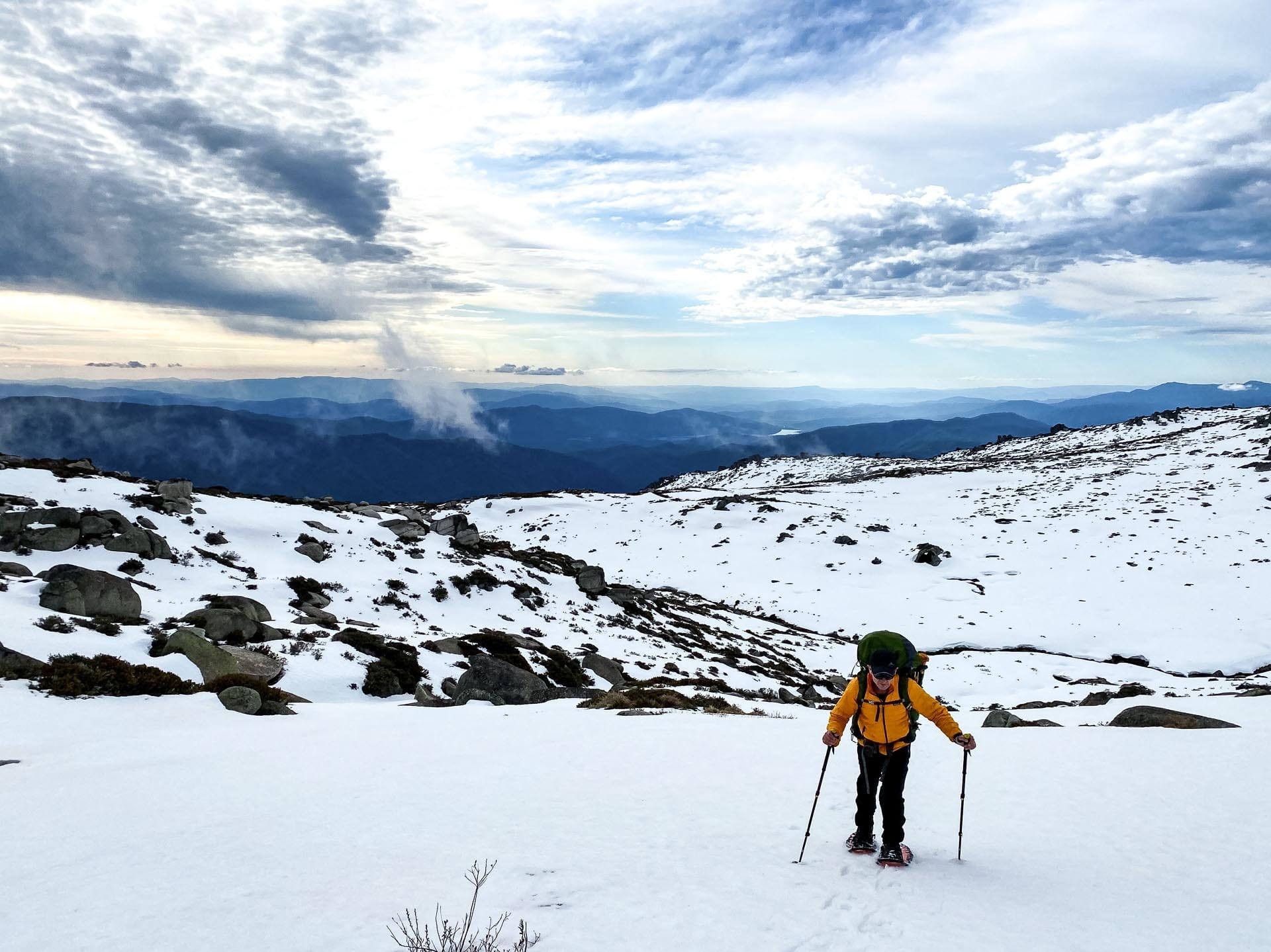 Hannels Spur – Climbing the Steep Western Face of Mt Kosciuszko, Richie Robinson, hannels spur, kosciuszko national park, nsw, snowshoe
