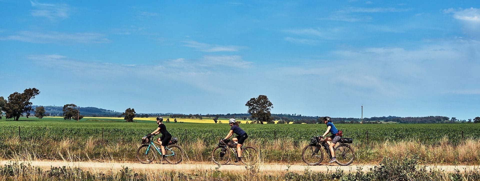 Bikepacking The Central West Cycling Trail in 6 Days, Patrick Tangye, bike, riding, canola, farms, paddocks, women