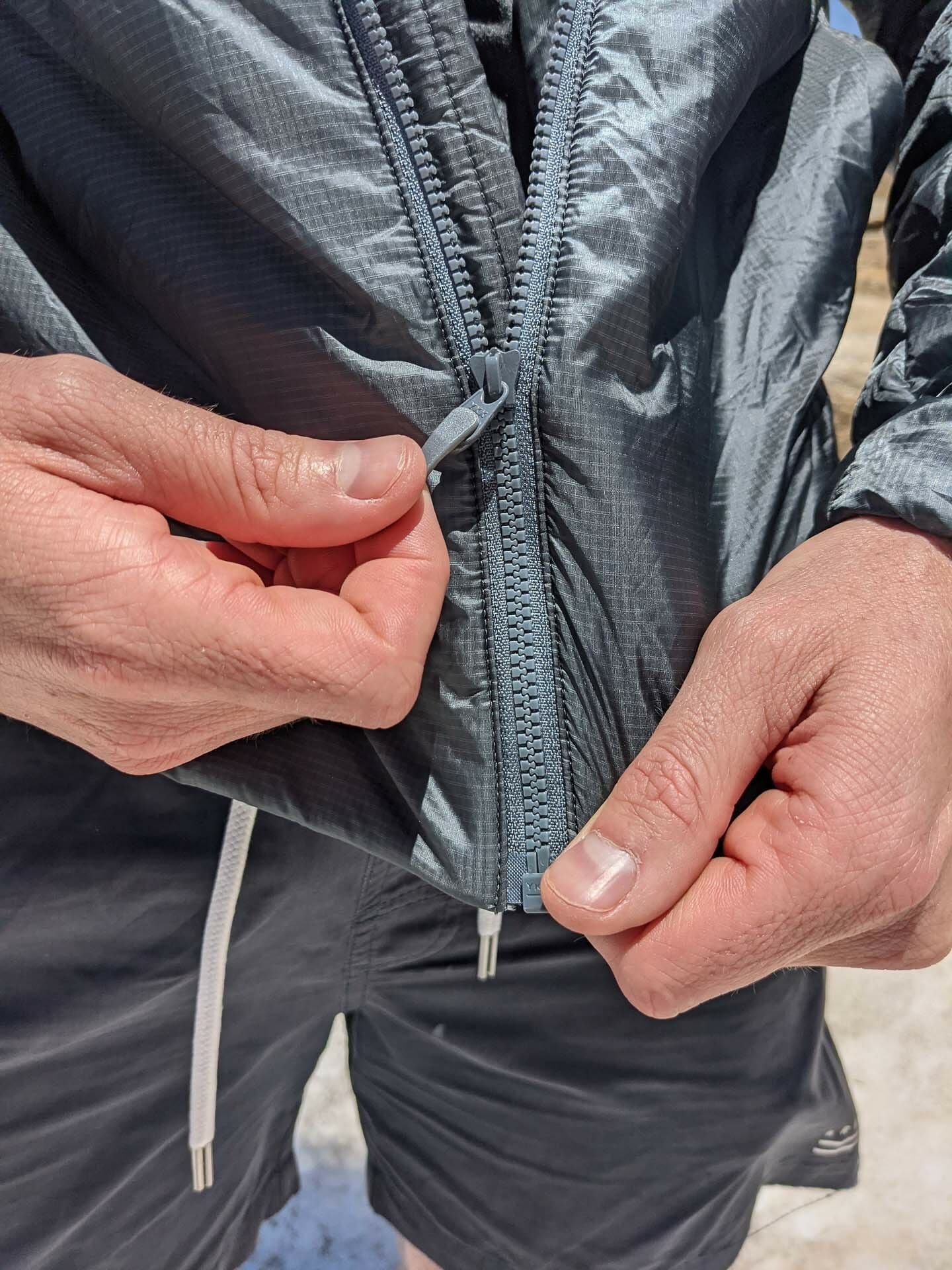 Arc'teryx Nuclei FL Jacket // Gear Review, Aidan howes, kosciuszko, zip