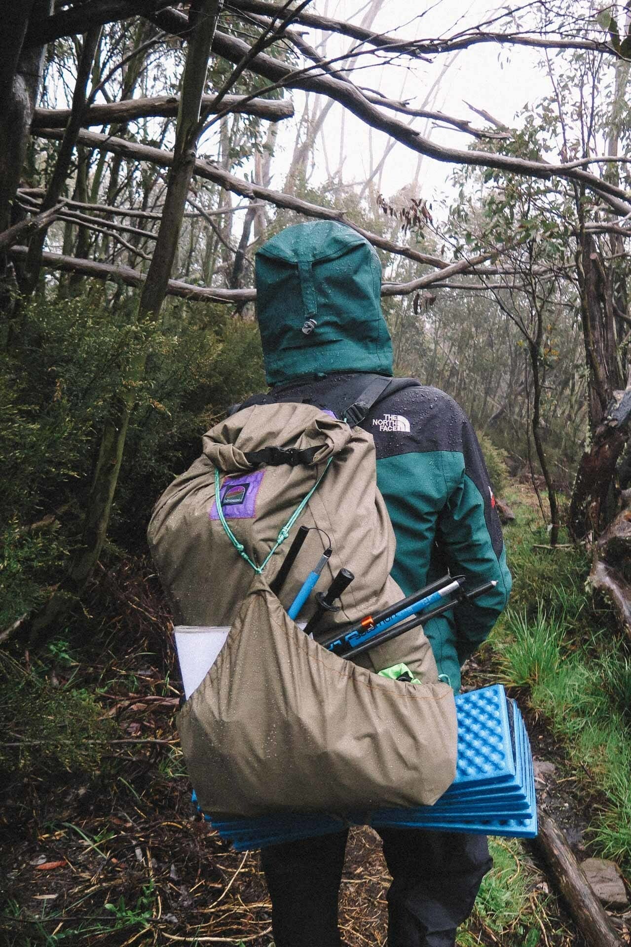 These Three Legends Are Resetting Normal – And You Can Too, kale munro, the north face tee, victorian high country, handmade backpack