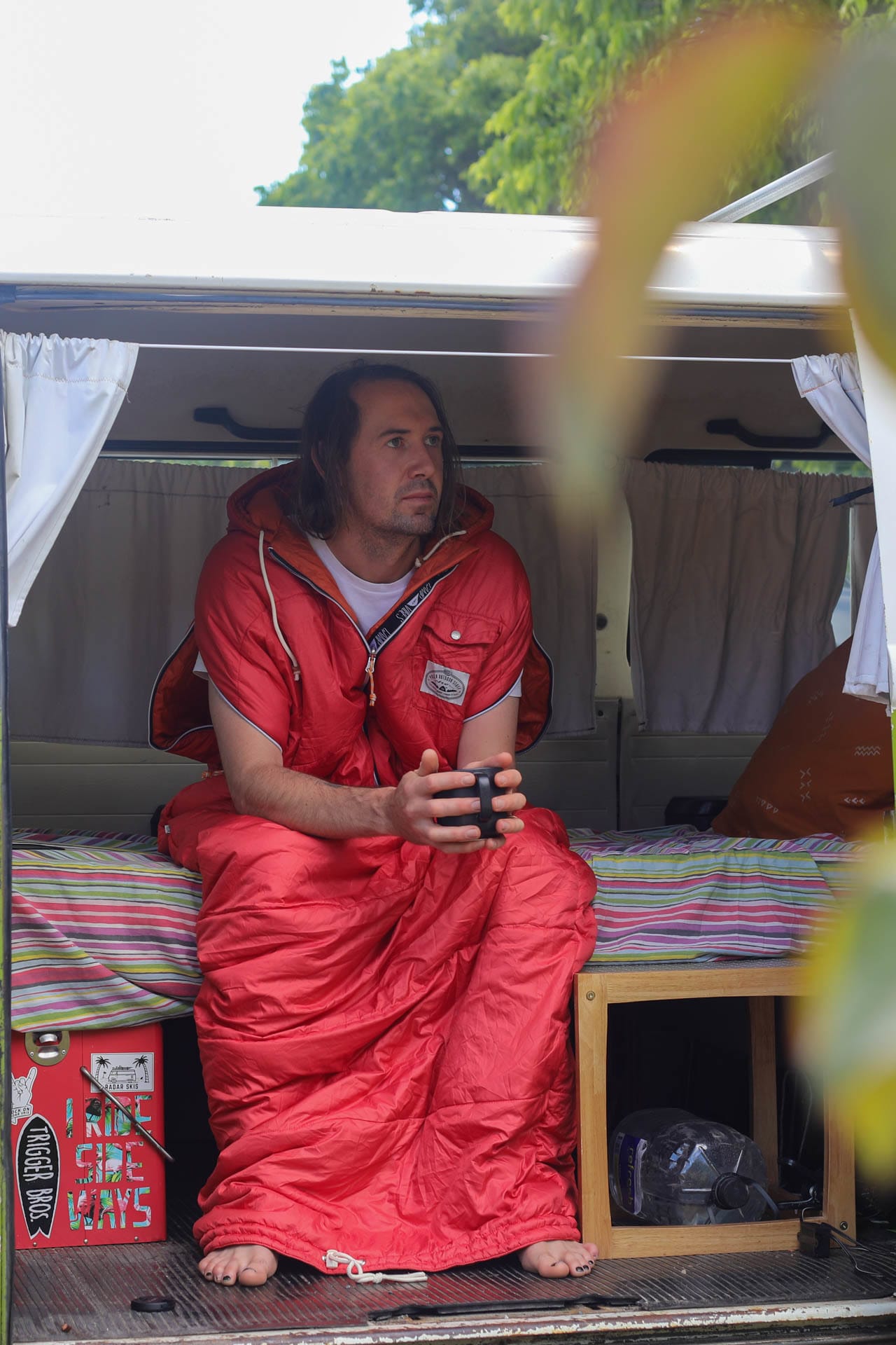 The Reversible Napsack by Poler // Gear Review, mattie gould, sleeping bag, jacket, who knows, kombi, van