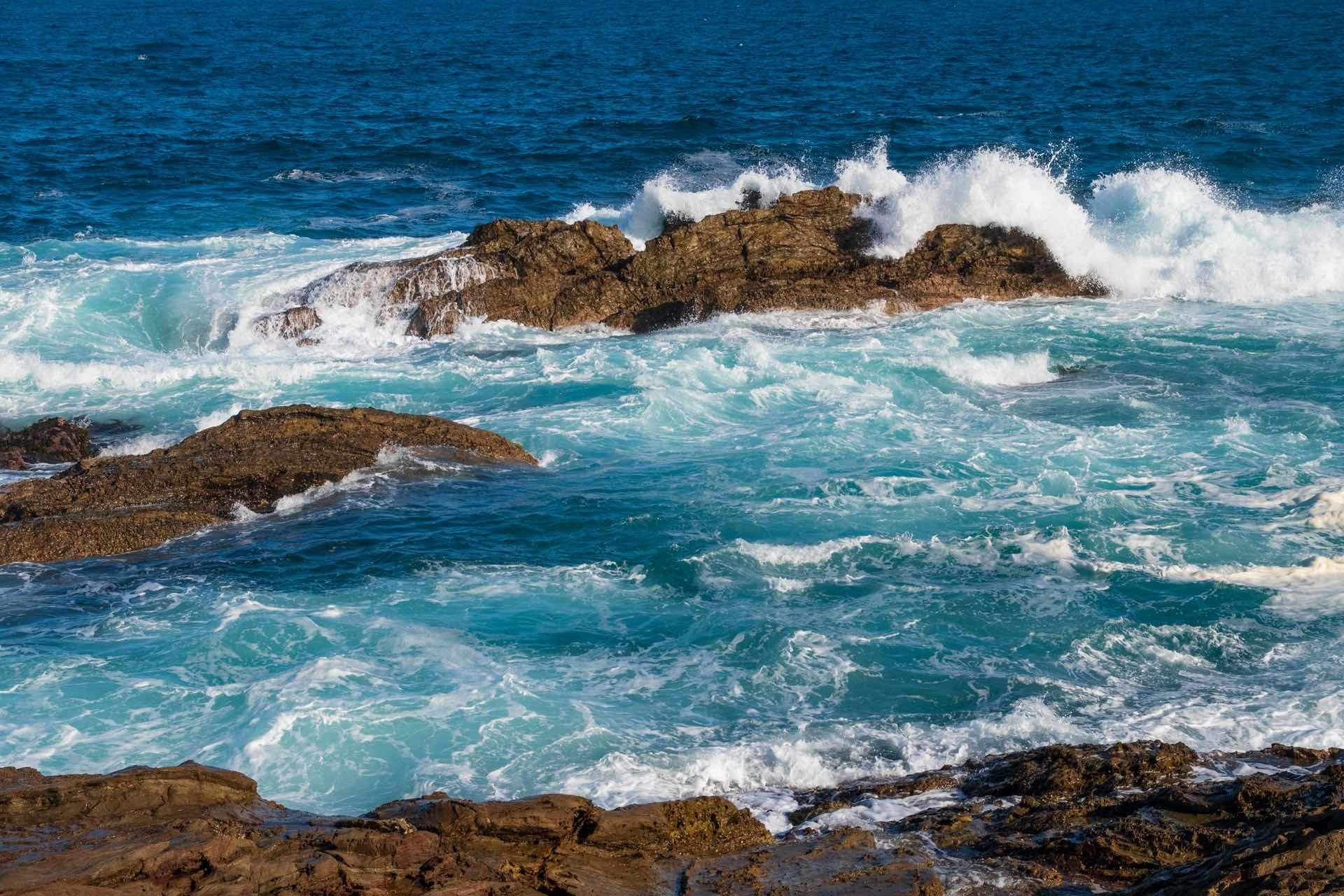 Bermagui Blue Pool is a Vivid Splash of Green on The Sapphire Coast, Margarita Steinhardt, ocean, waves, rocks, surf