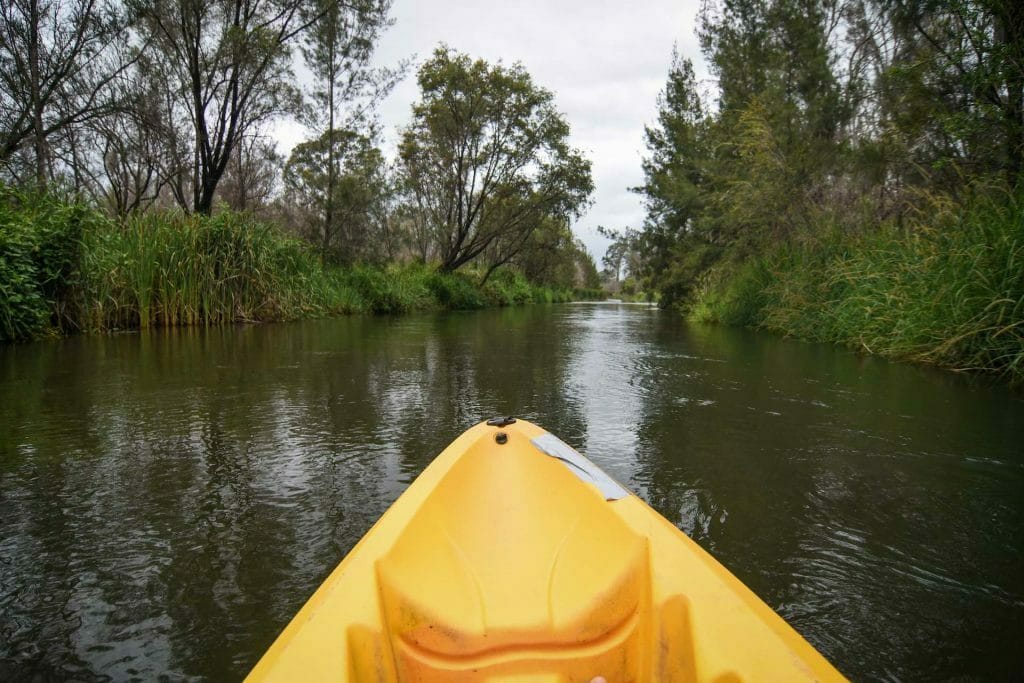 Kayaking The Brisbane River – From Wivenhoe Dam to Twin Bridges, Lisa Owen, kayak, river