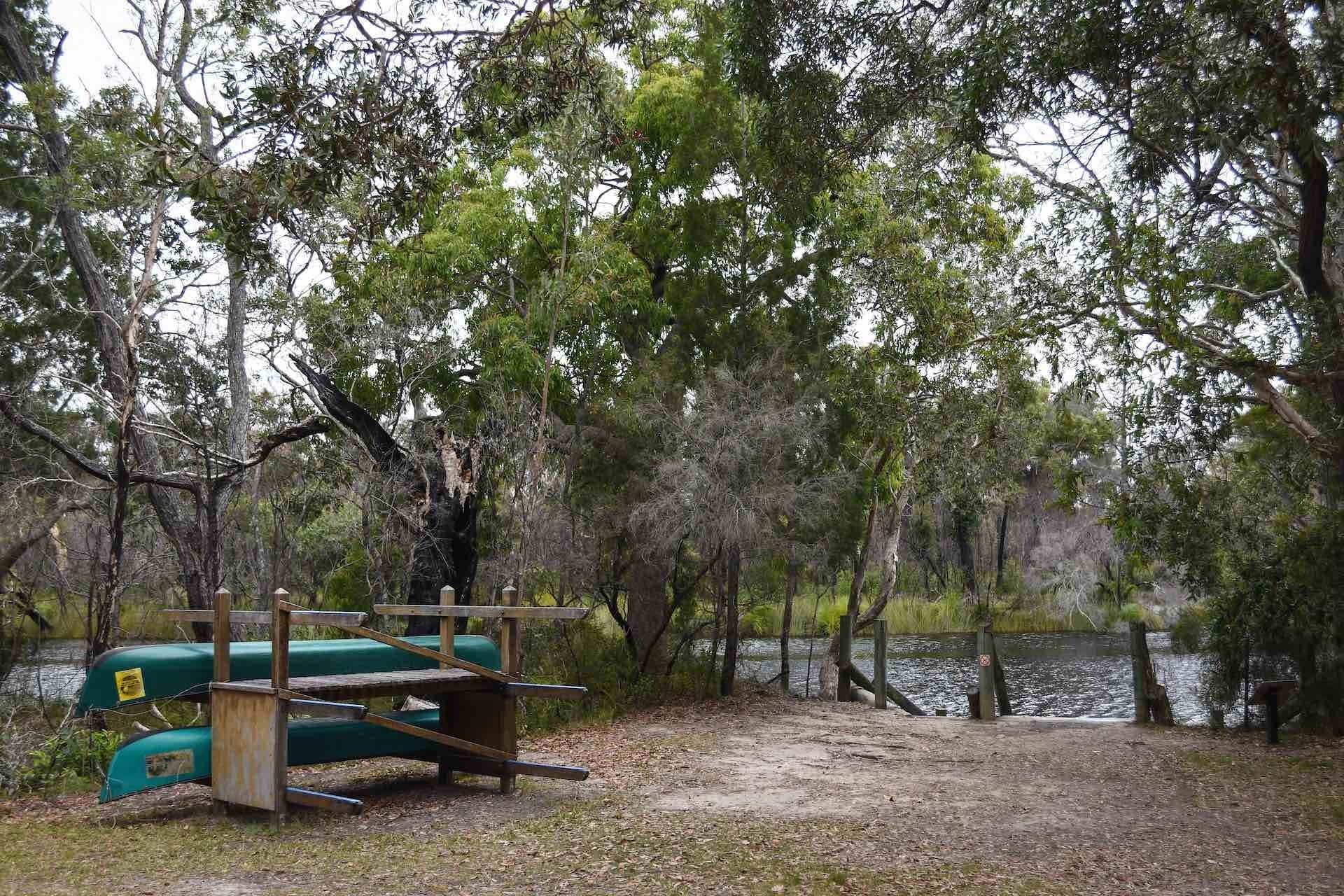 Paddling The River of Mirrors on The Noosa Everglades Are a Nature Haven, Lisa Owen, kayak, canoe, river, tea tree, Harry's Hut, jetty