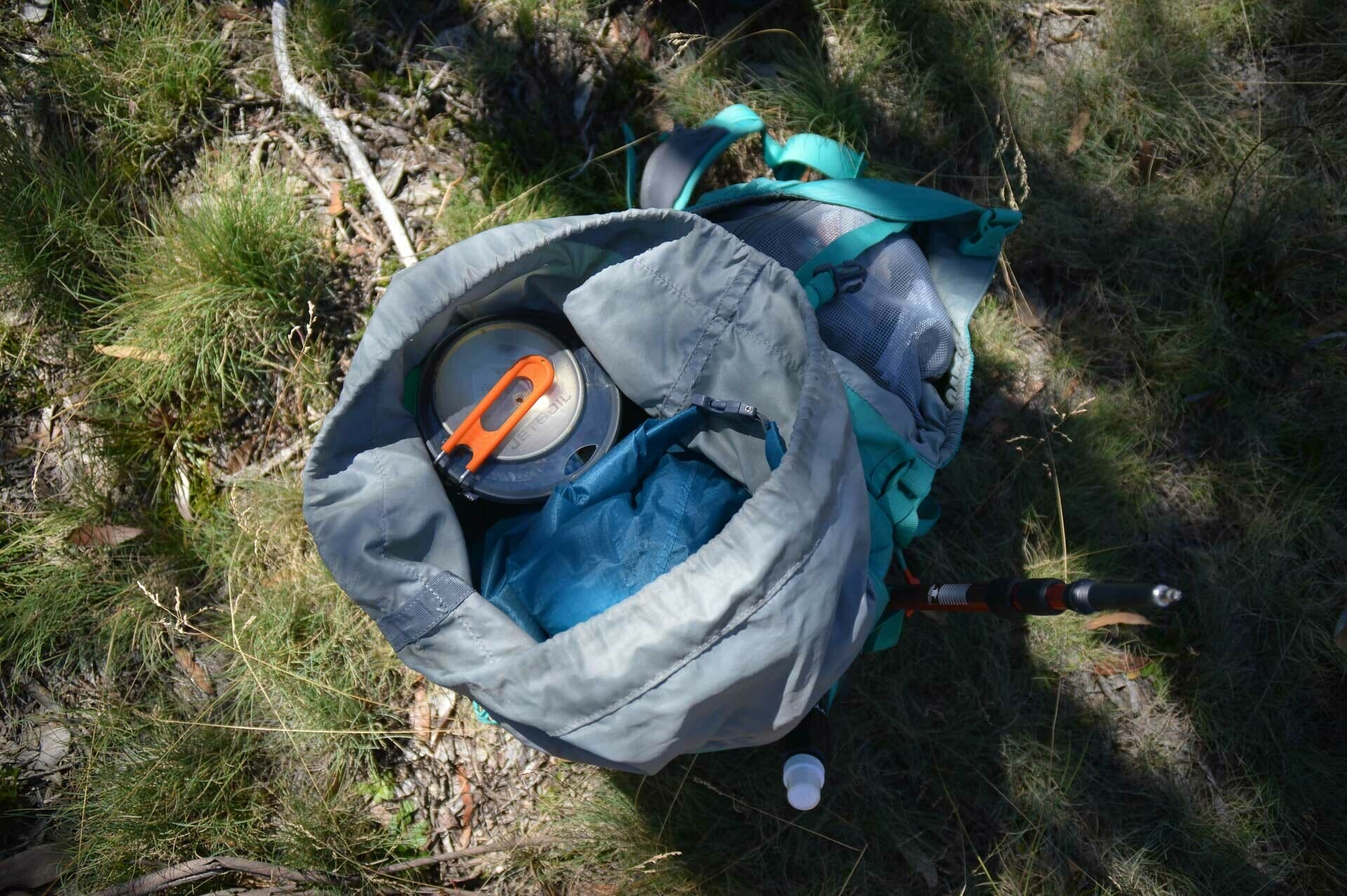 The Jetboil packed up for the day, Fast & Light – A Mt Gingera Overnight Hike in Under 24 Hours, Alice Wisse, ultralight, australian capital territory