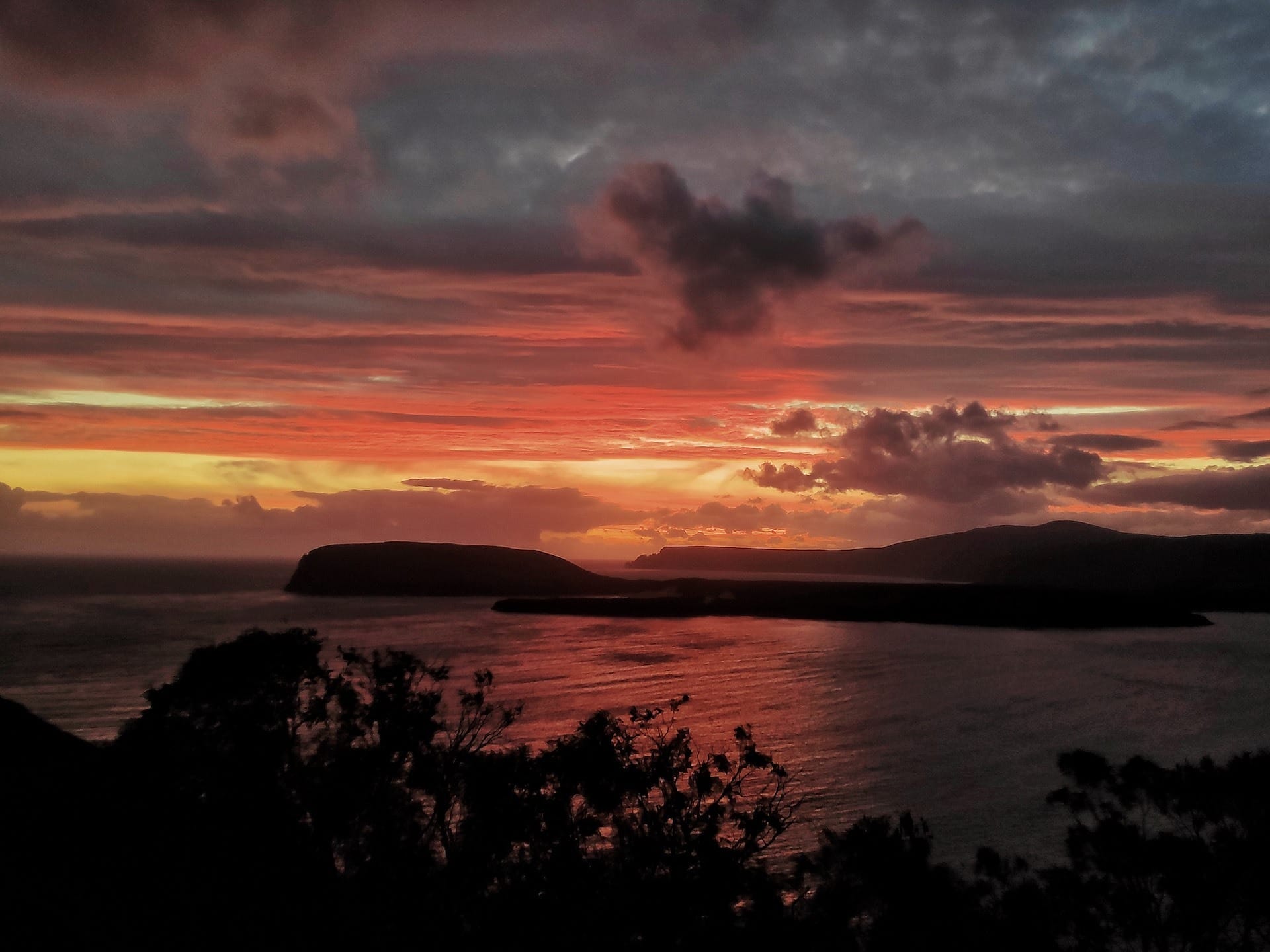 Tackling Tassie's Three Capes Track With Advice From a Hiking Guide, Josh Wood, Mount Brown, Crescent Bay, sunset, ocean