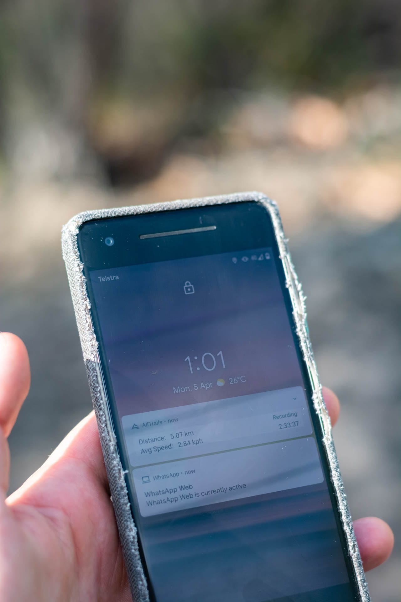 Is AllTrails Pro a Hiking App Worth Paying For?, Photos by Matt Pearce, Bullawarring track, heathcote national park, nsw, hikes near sydney, phone, app,