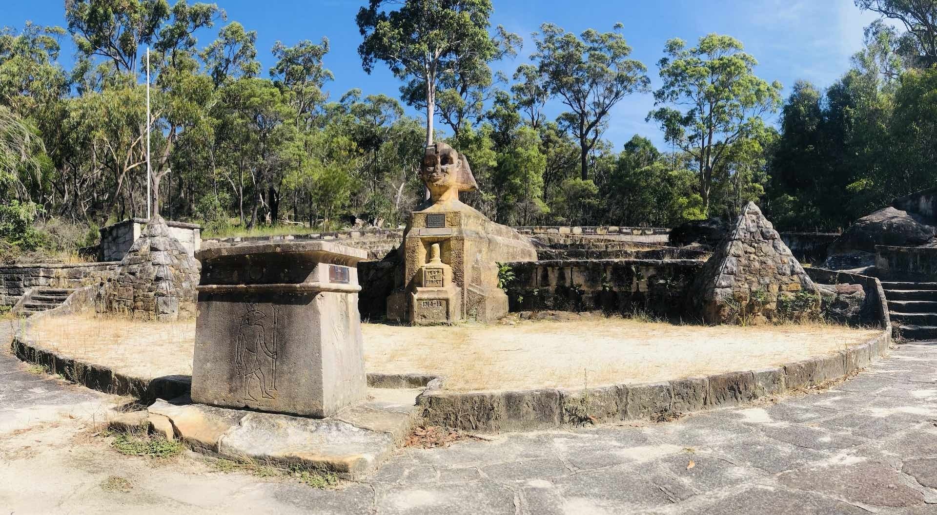 Sphinx Memorial to Bobbin Head Loop Track – Finding Sydney's Sphinx Statue, steph henderson, Sphinx Memorial