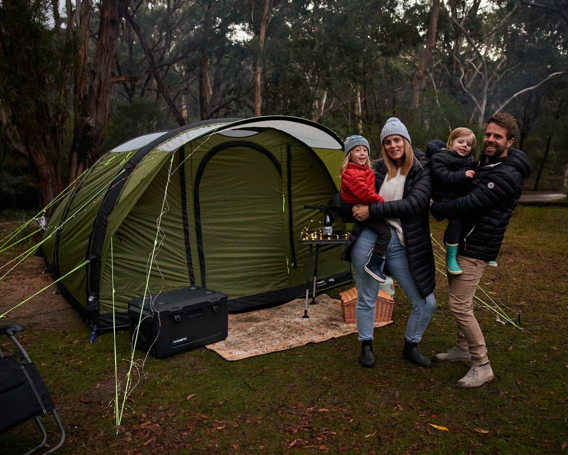 How To Set Up Your Own Glamping Experience, Brody Webb, dometic hayman 4 air, inflatable tent, family