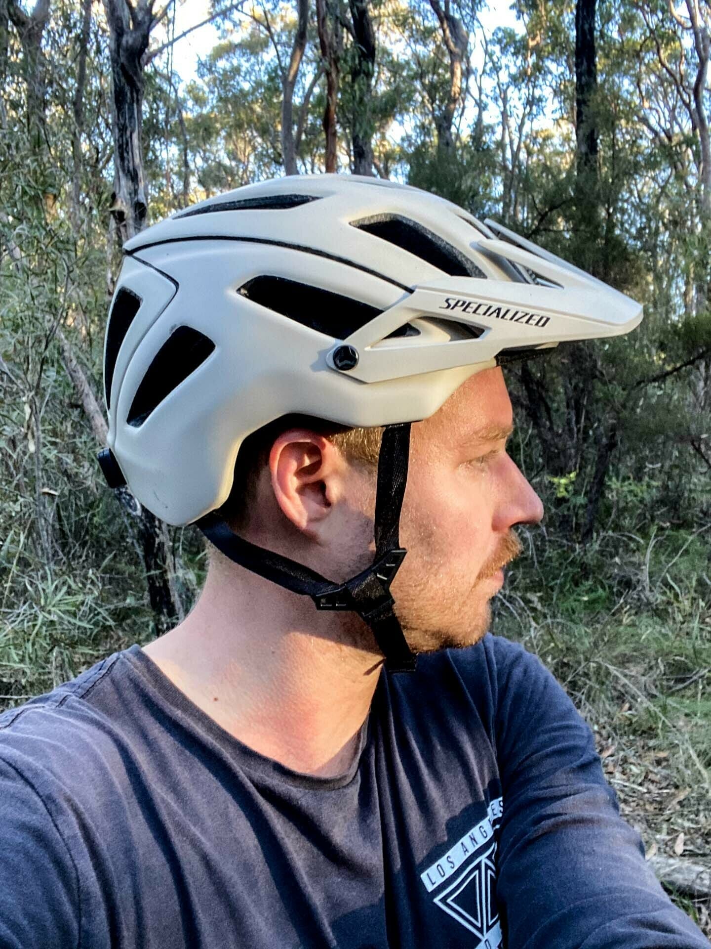 Specialized Ambush with ANGi Mountain Bike Helmet – Gear Review, tim ashelford, lawson trails, blue mountains, nsw, extended coverage