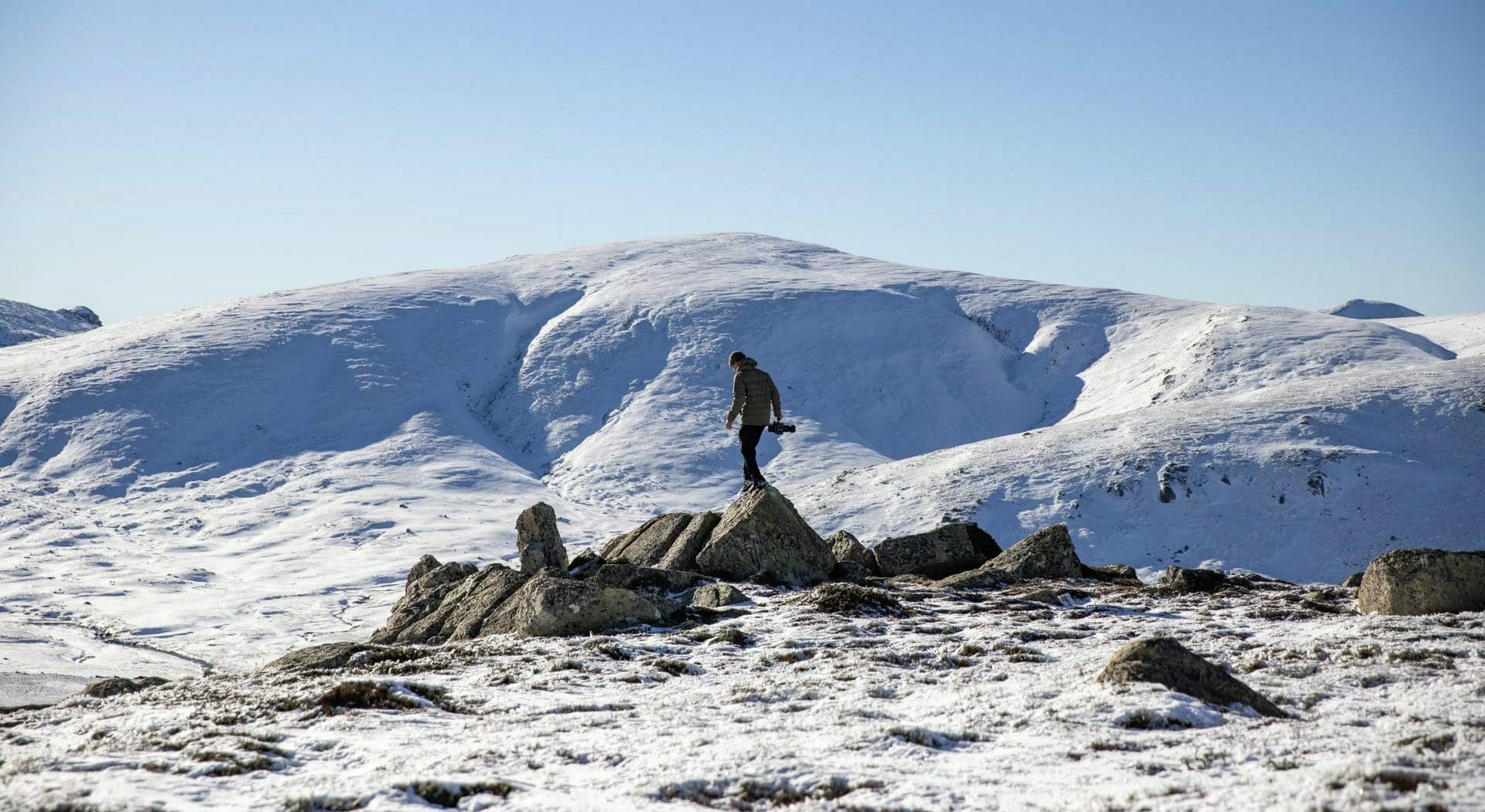 Columbia’s Grand Trek Down Jacket Is Affordable, Toasty and Waterproof, boen ferguson, columbia, kosciuszko national park, alpine, nsw, snow