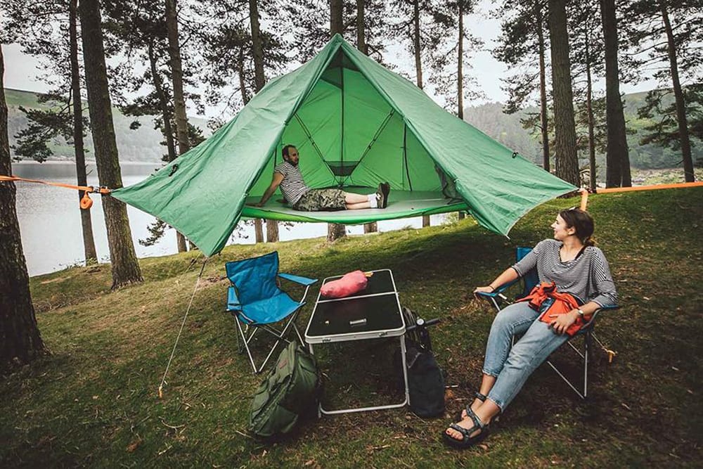 TENTSILE UNIVERSE 4-SEASON FLOATING FAMILY HAMMOCK TENT - FOREST GREEN