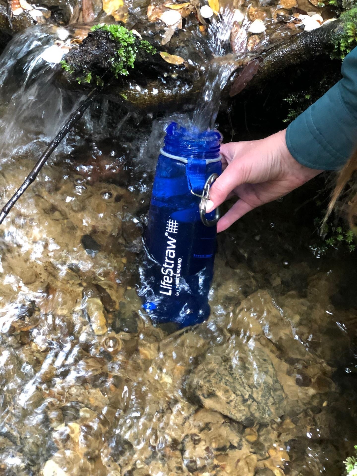 LifeStraw Go Water Bottle – Gear Review, andrew boyle filling up, water, filtration