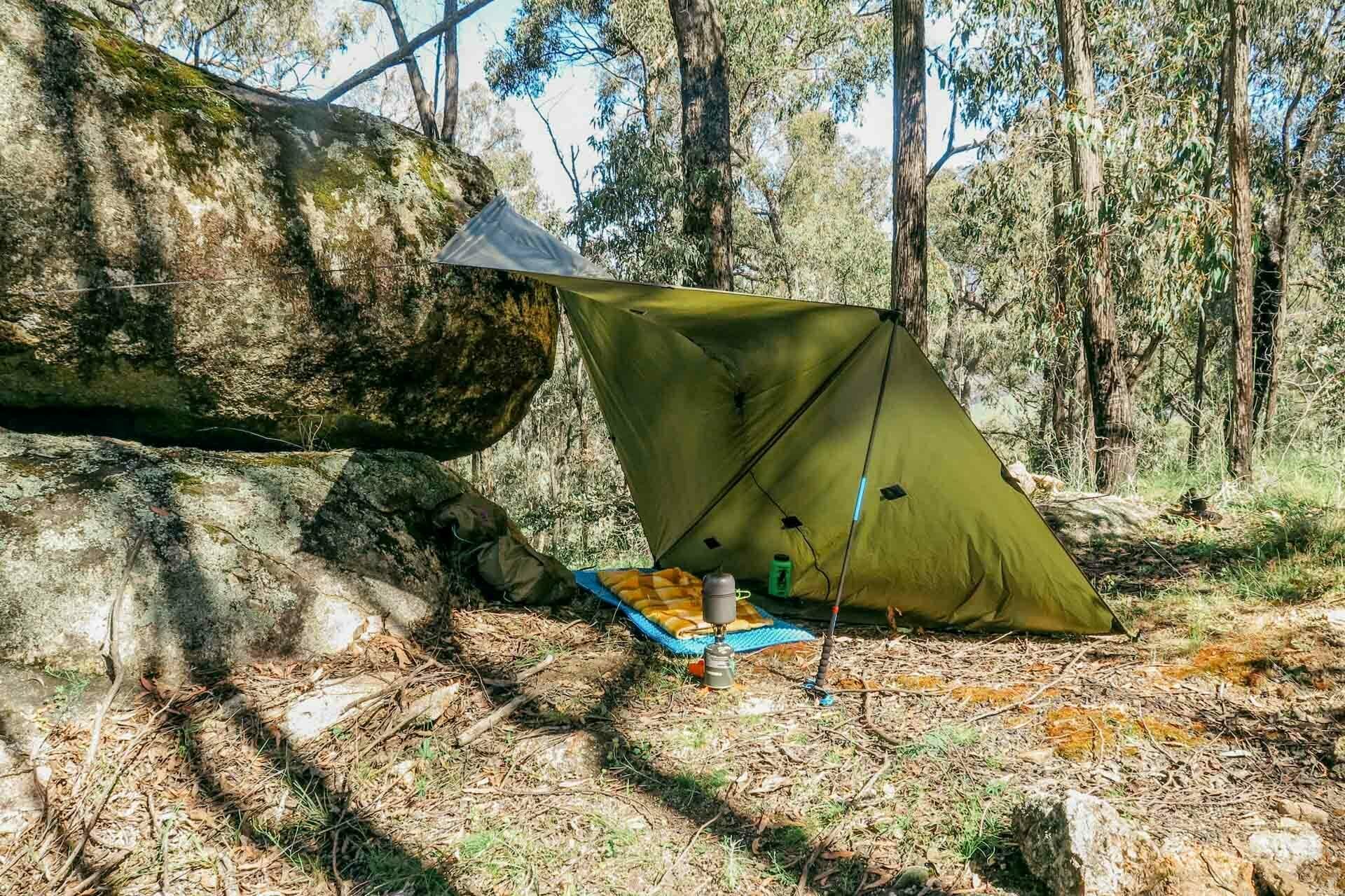 How To Camp Under a Tarp, kale munro, tarp camping, shelter, lean-to