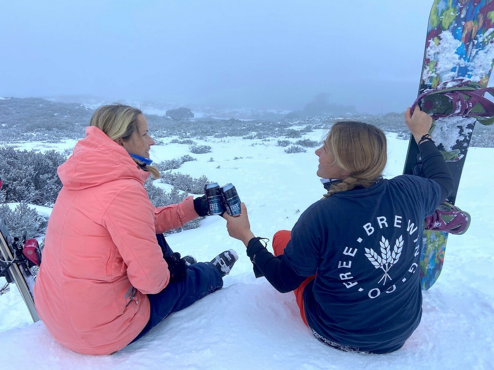 Free Brewing Co. Brews Organic Beer for the Outdoors, photo thanks to free brewing co, beer, snow, organic