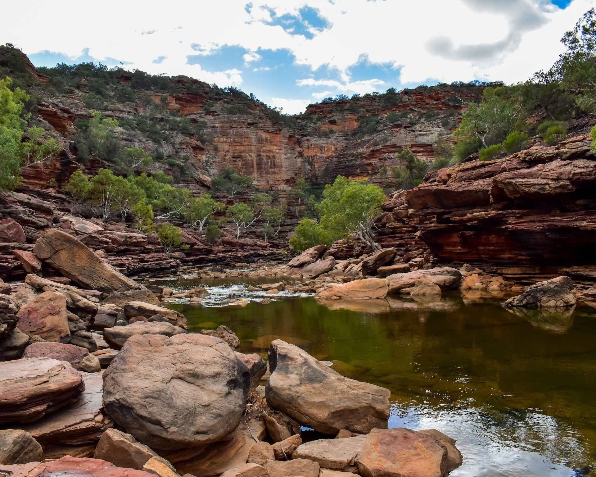 Z Bend is a Hiker’s Oasis Hidden Within The Sandstone - Jordan Claydon-Lewis, Kalbarri, Hiking, Rock formations, river
