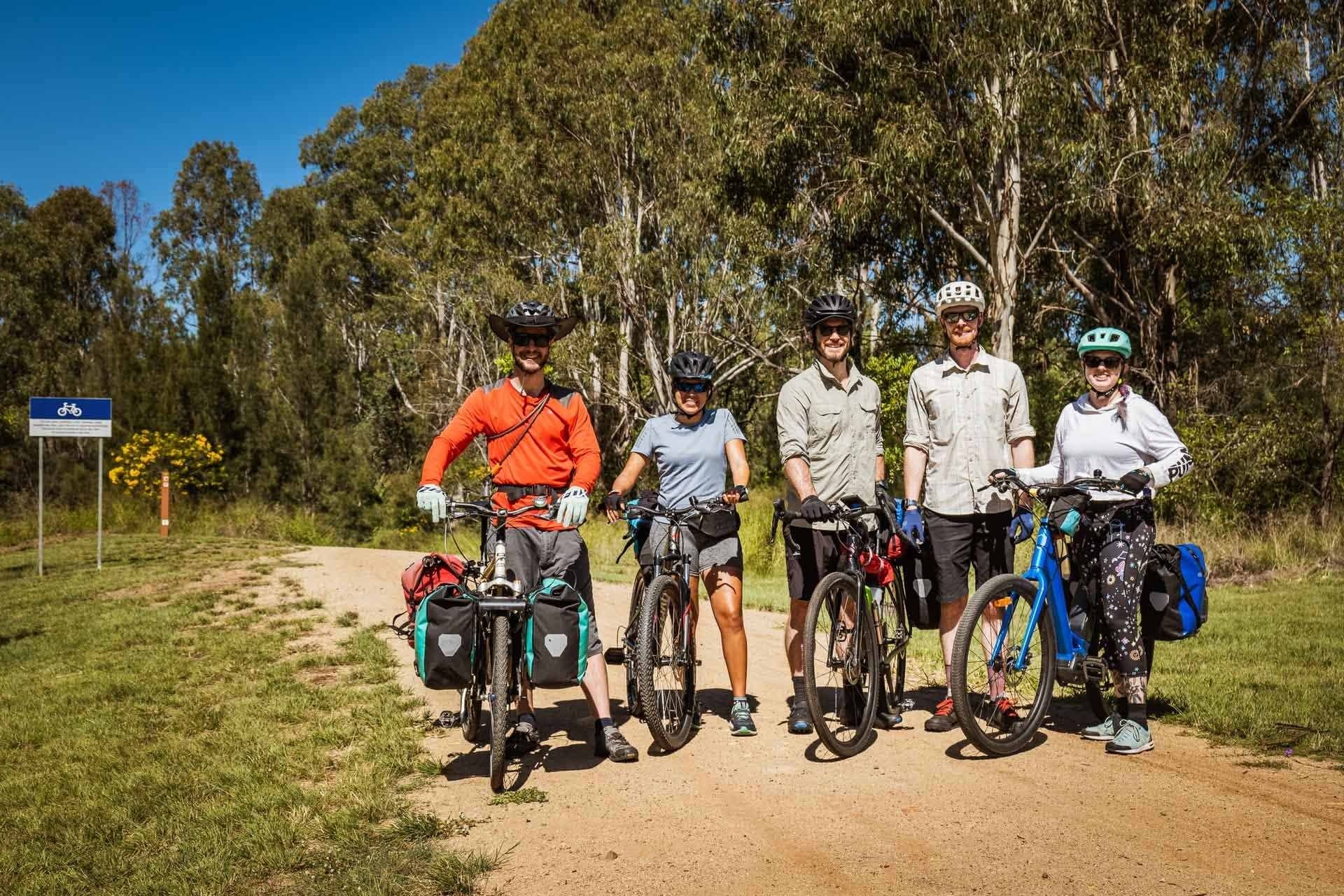 Beers, bakeries and barely any uphill? Cycling the 161km Brisbane Valley Rail Trail - Lachlan Gardiner: Cycling, QLD, friends, happy, BVRT