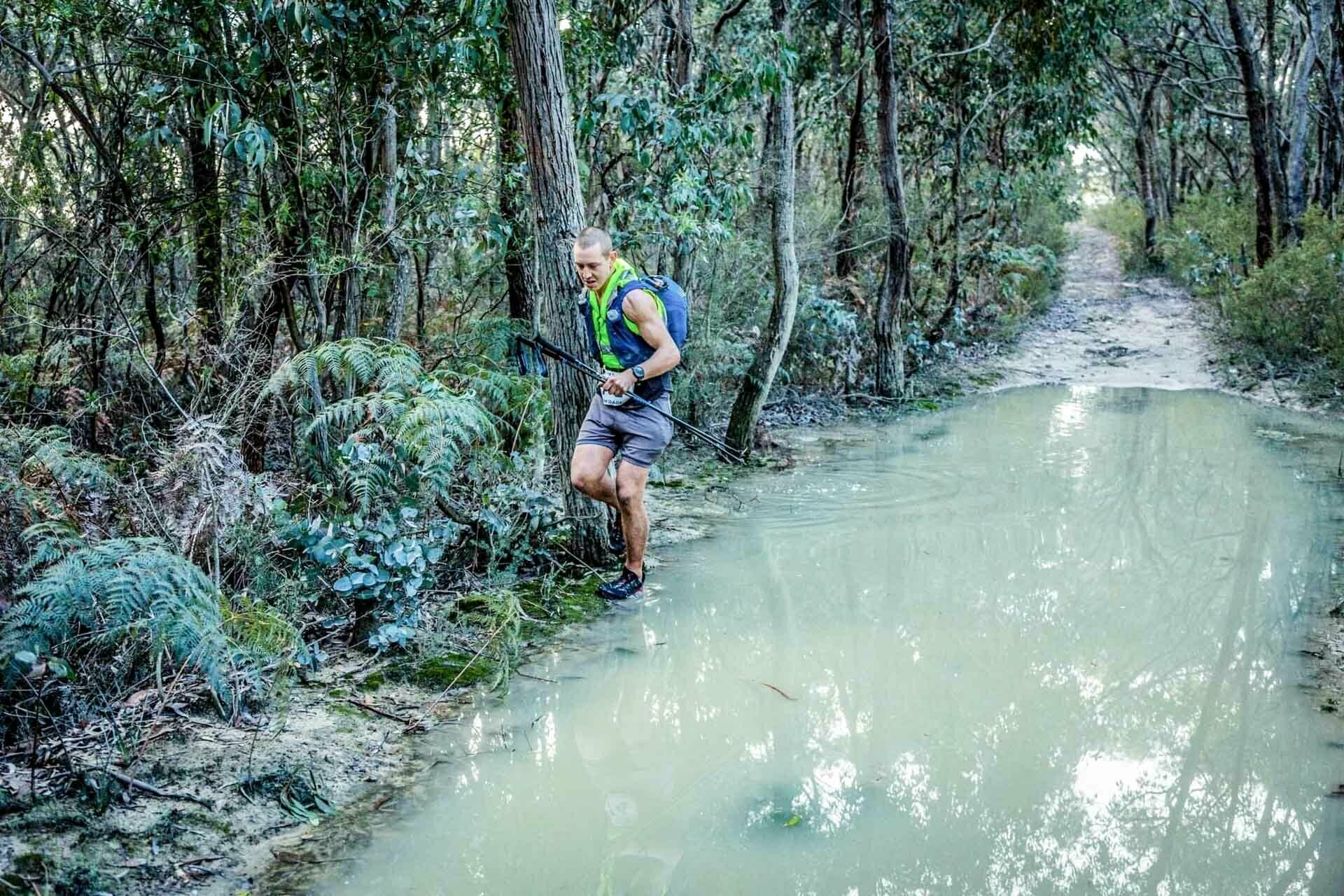 One of the Gnarliest Races in the Southern Hemisphere Can Be Found Just Out of Melbourne, photo by the Eventurers, Tom Dade, running, ultrarunning, puddle