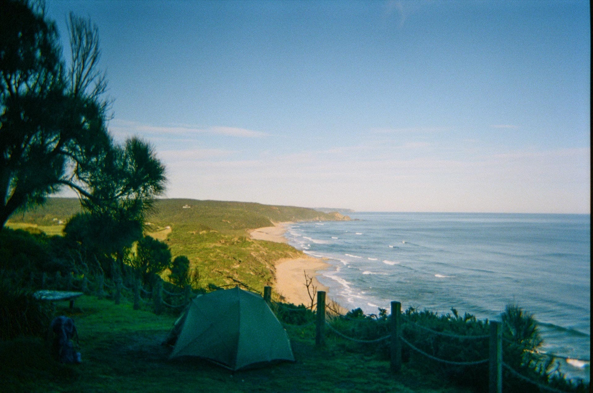 6 Things I Learned in 6 Days on the Great Ocean Walk, Zoe parsons, great ocean walk, victoria, film, campsite, tent, beach, coast