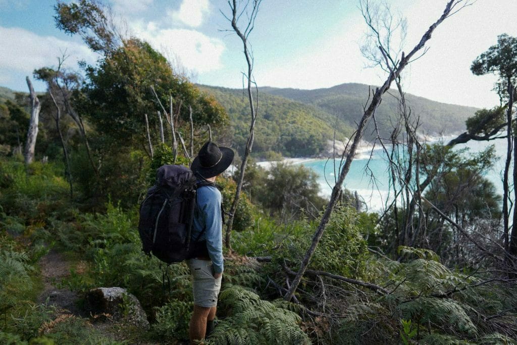 Weekend Dreaming on Wilsons Prom - Mack Roth, hiking, lookout, Wilsons Prom, man